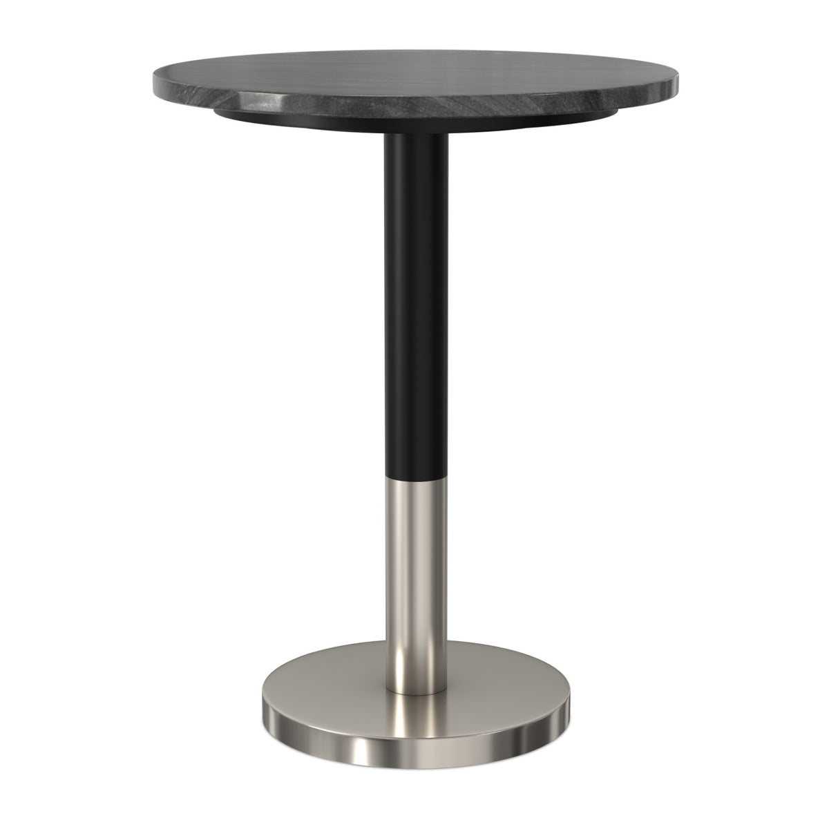 Modern European furniture - Evans Black Natural Marble Top Side Table - www.oroa.com