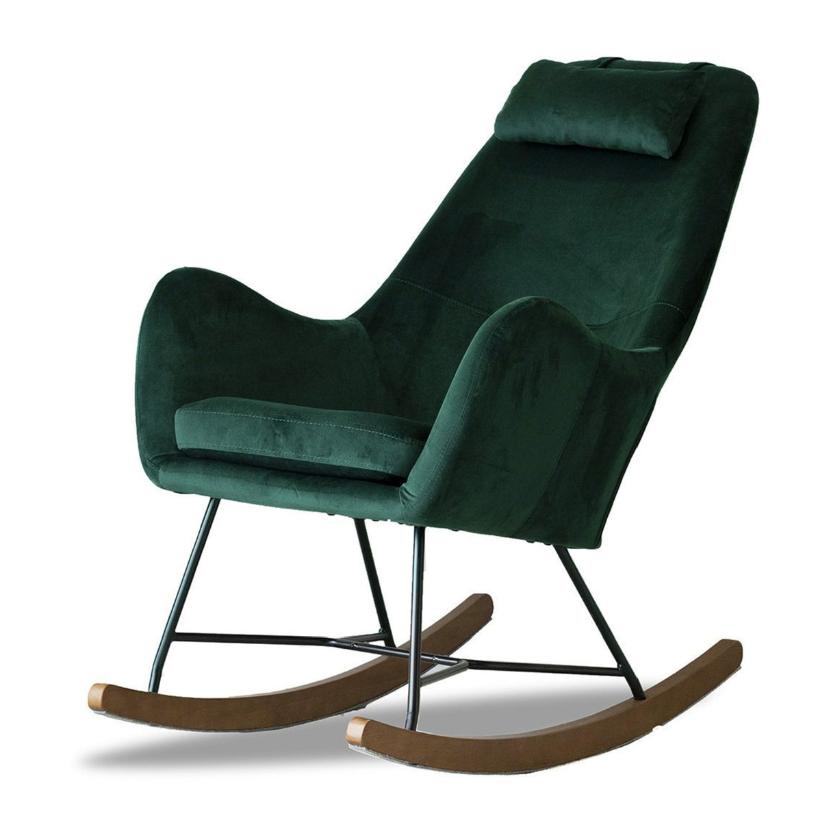 Chelsea Green Velvet Rocking Chair | OROA Kids