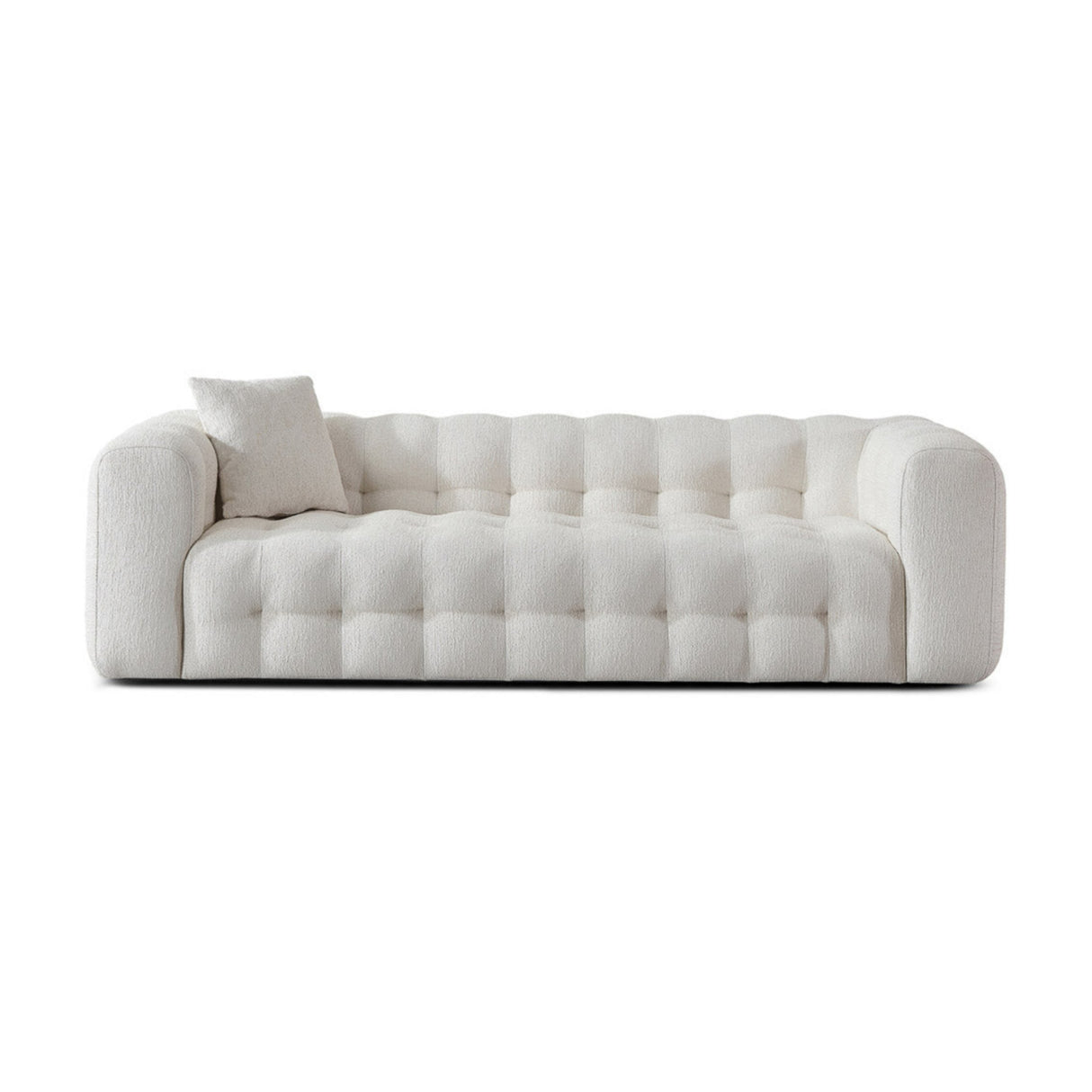 Modern Cream Boucle Tufted Chesterfield Sofa | OROA