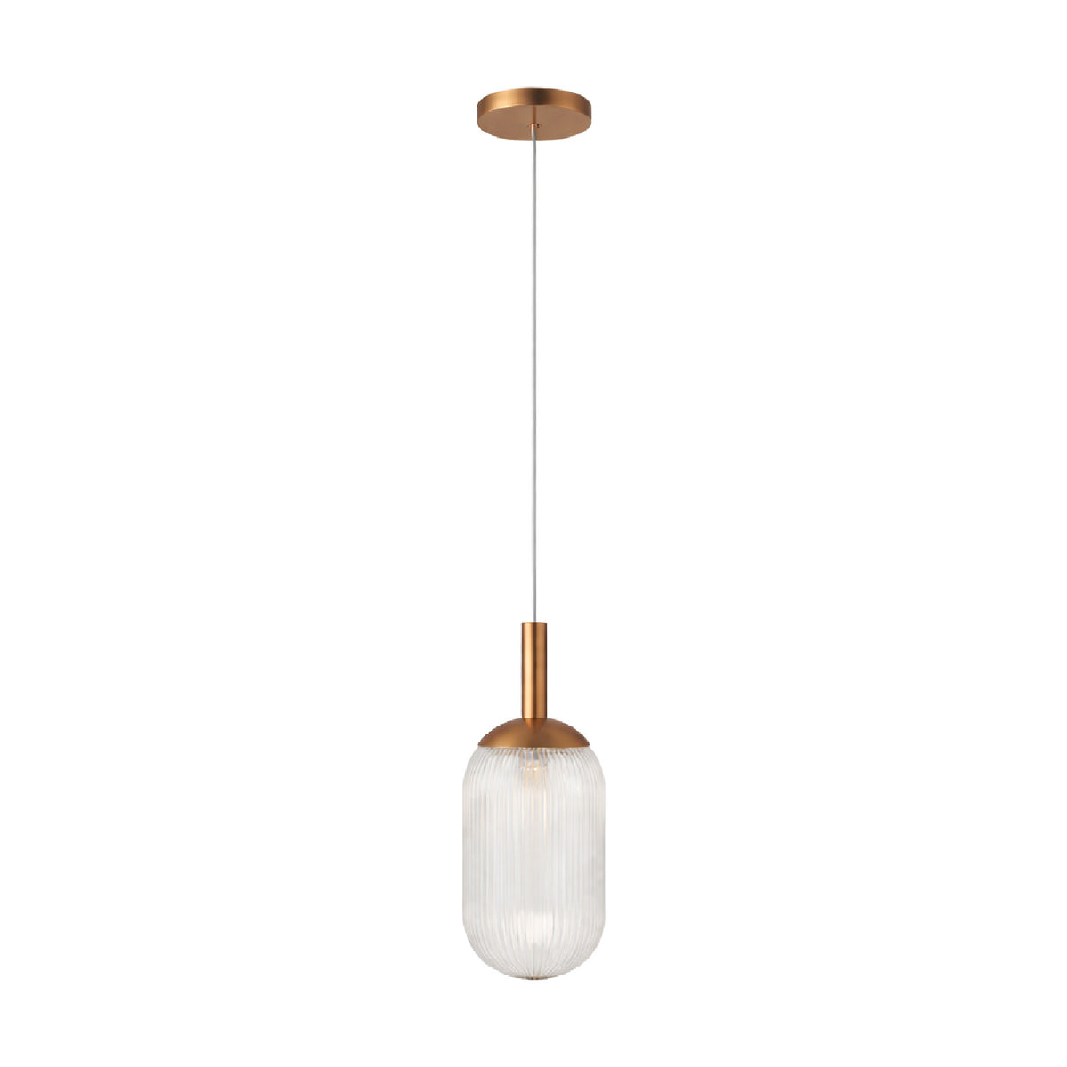 Modern European furniture - Ribbed Glass Pendant Lamp - www.oroa.com