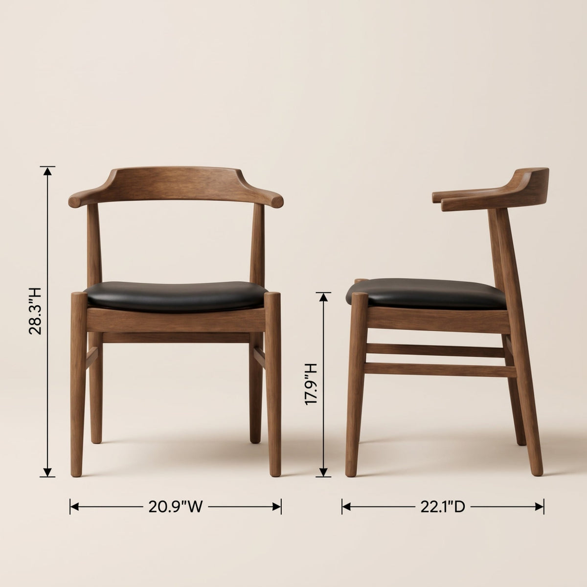 Modern European furniture - Solid Wood Rectangular Dining Table and Dining Chairs (4) - www.oroa.com