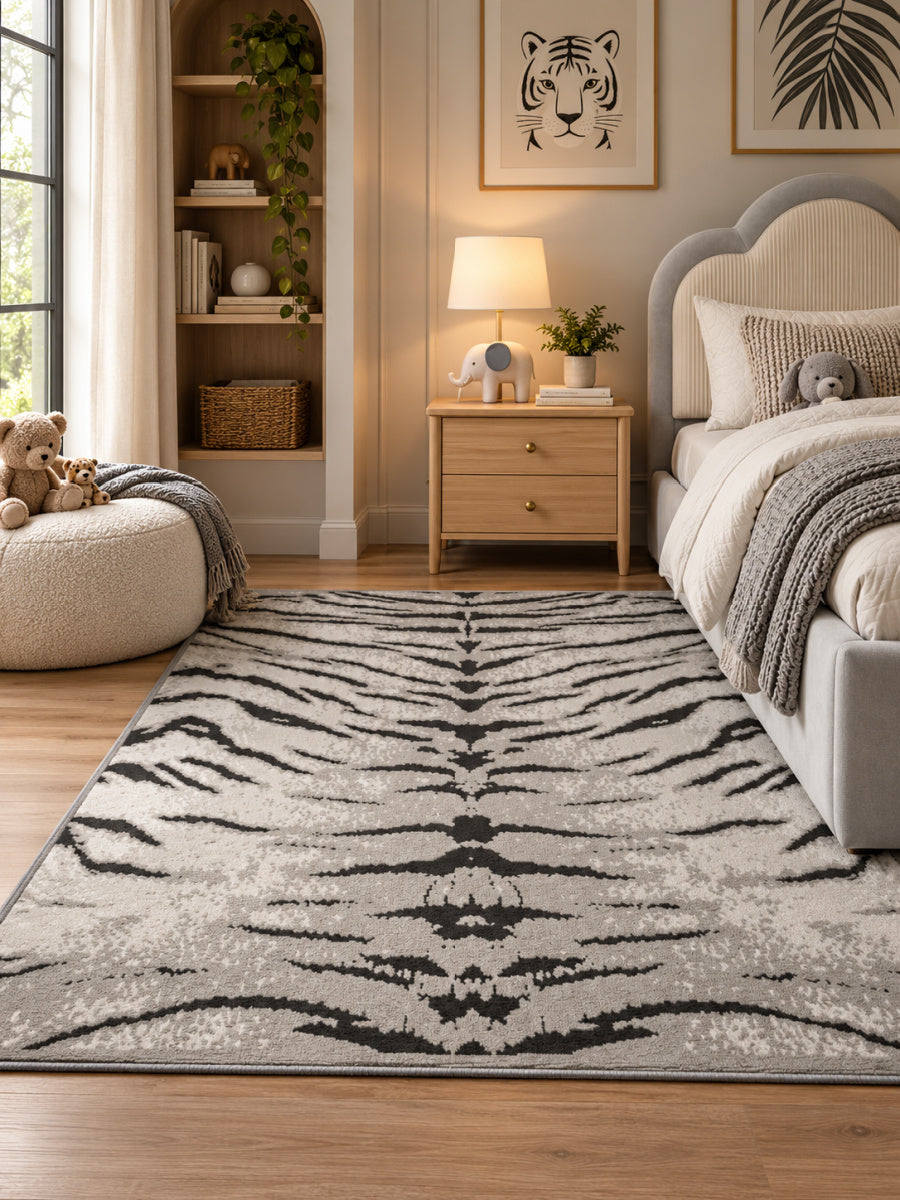 Modern European furniture - Gray Silver Area Rug 7.10" x 10.3" - www.oroa.com