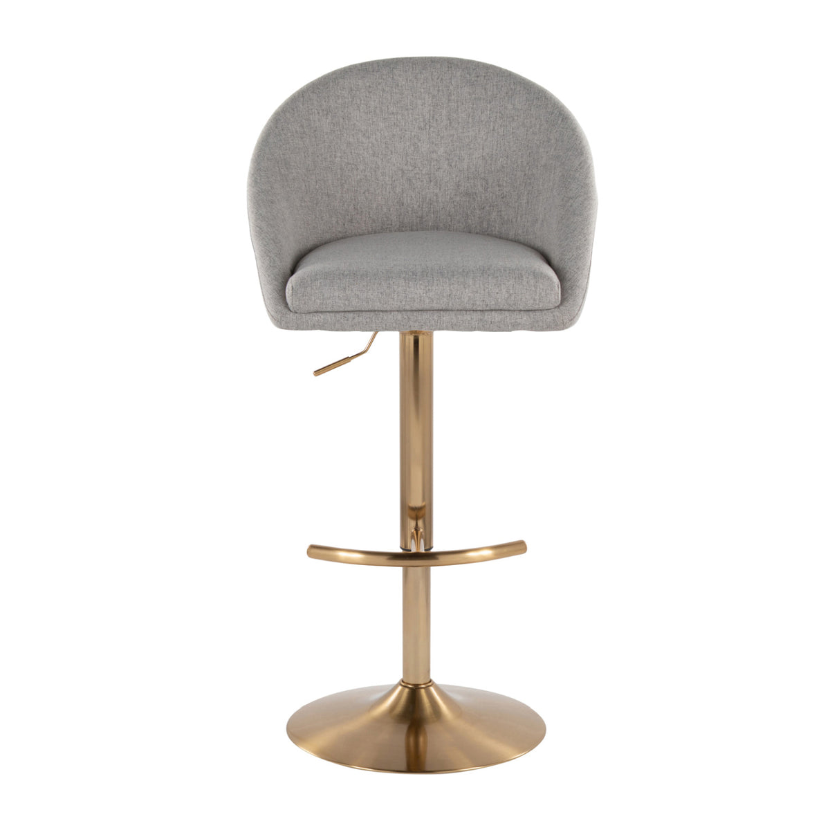 Contemporary Upholstered Adjustable Barstools (2) | OROA