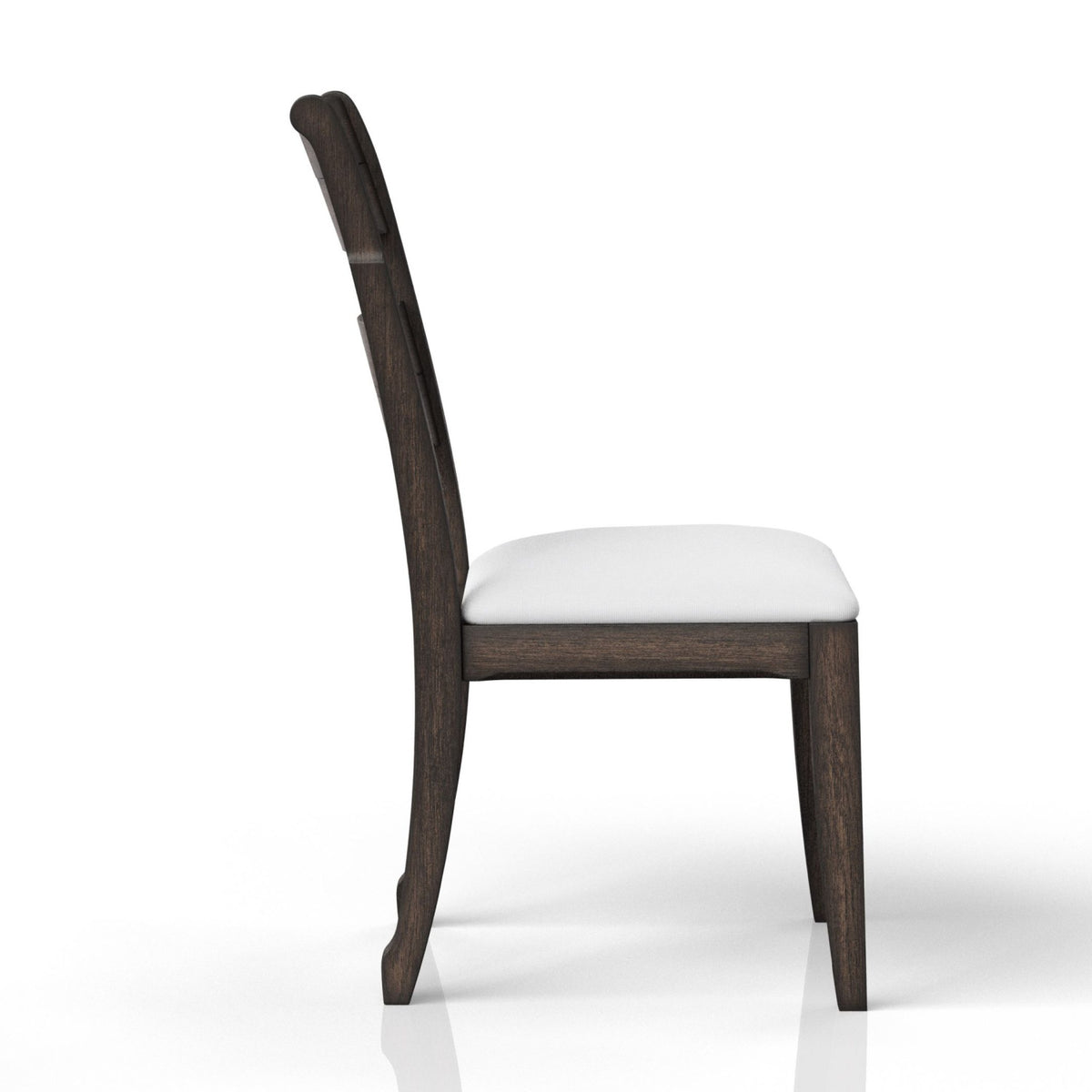 Modern European furniture - Chocolate Upholstered Dining Chair - www.oroa.com