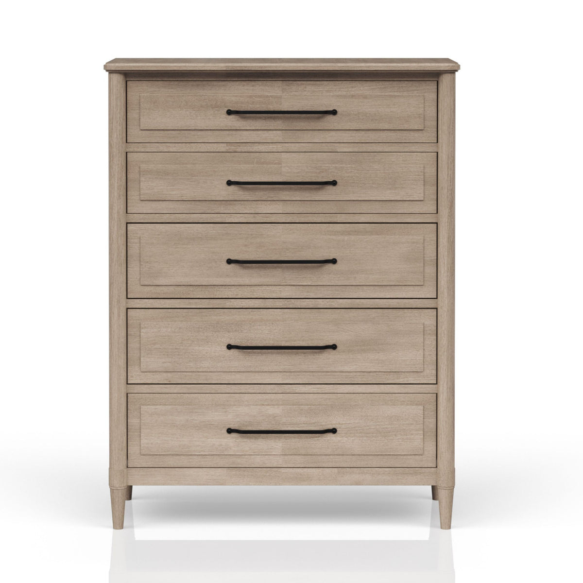 Modern European furniture - Solid Wood 5 Drawer Chest - www.oroa.com