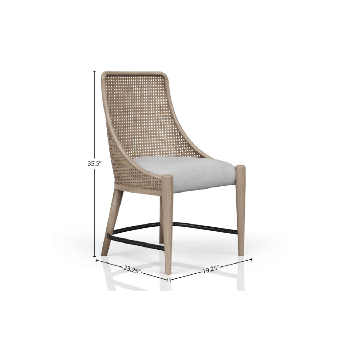 Elegant Cane Backed Host Chairs (2) | OROA