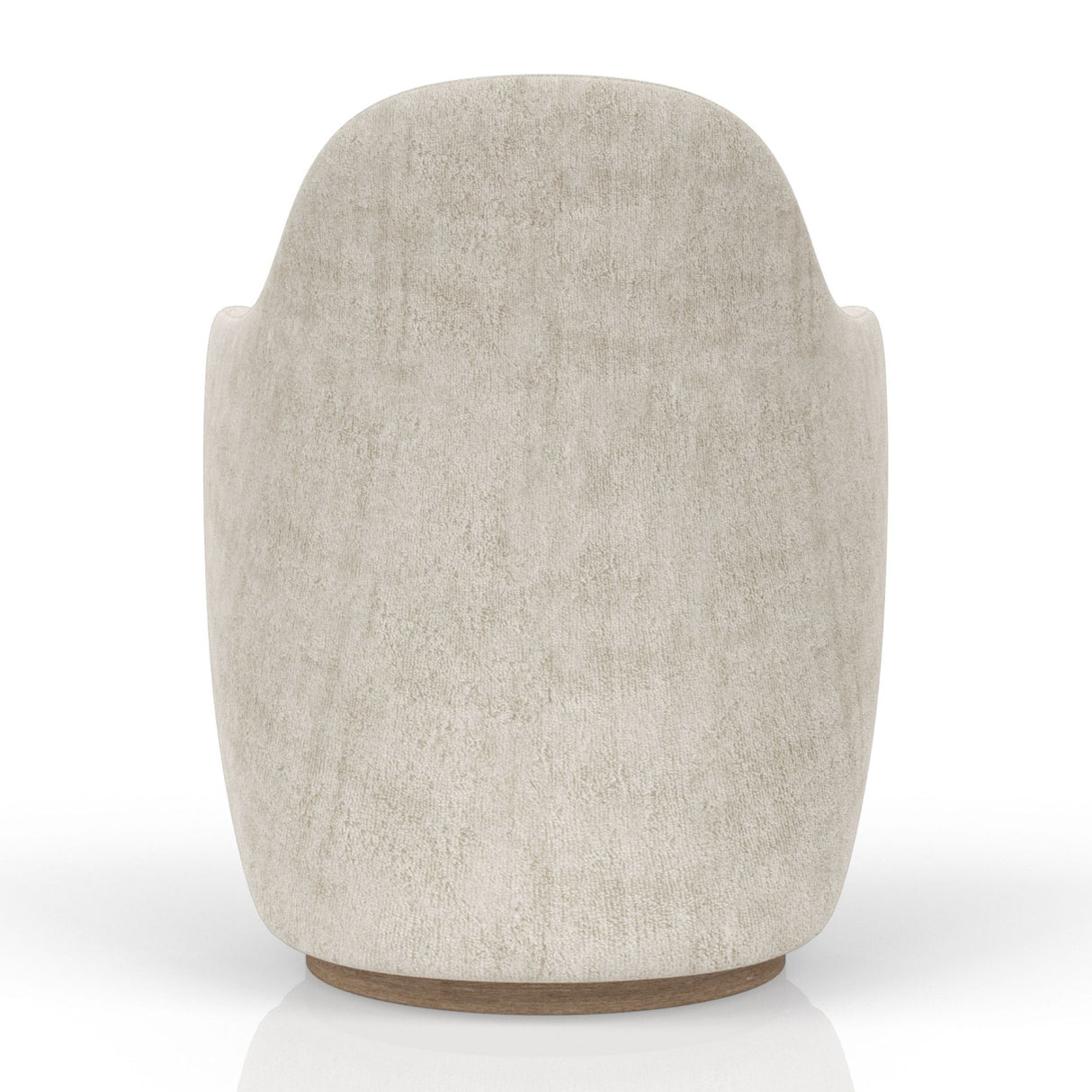 Ivory Swivel Barrel Accent Chair | OROA