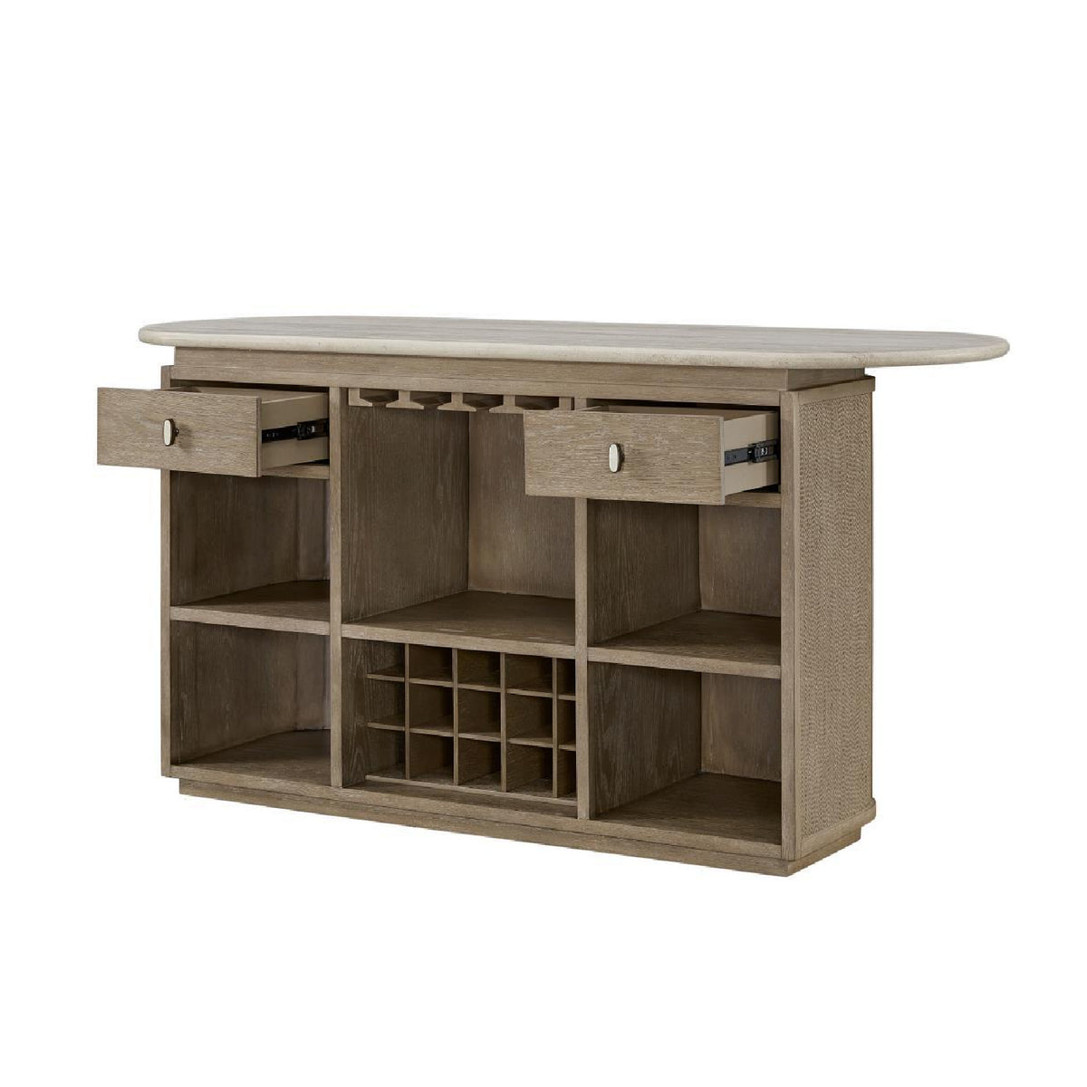 Modern European furniture -
American Red Oak Bar Cabinet - www.oroa.com