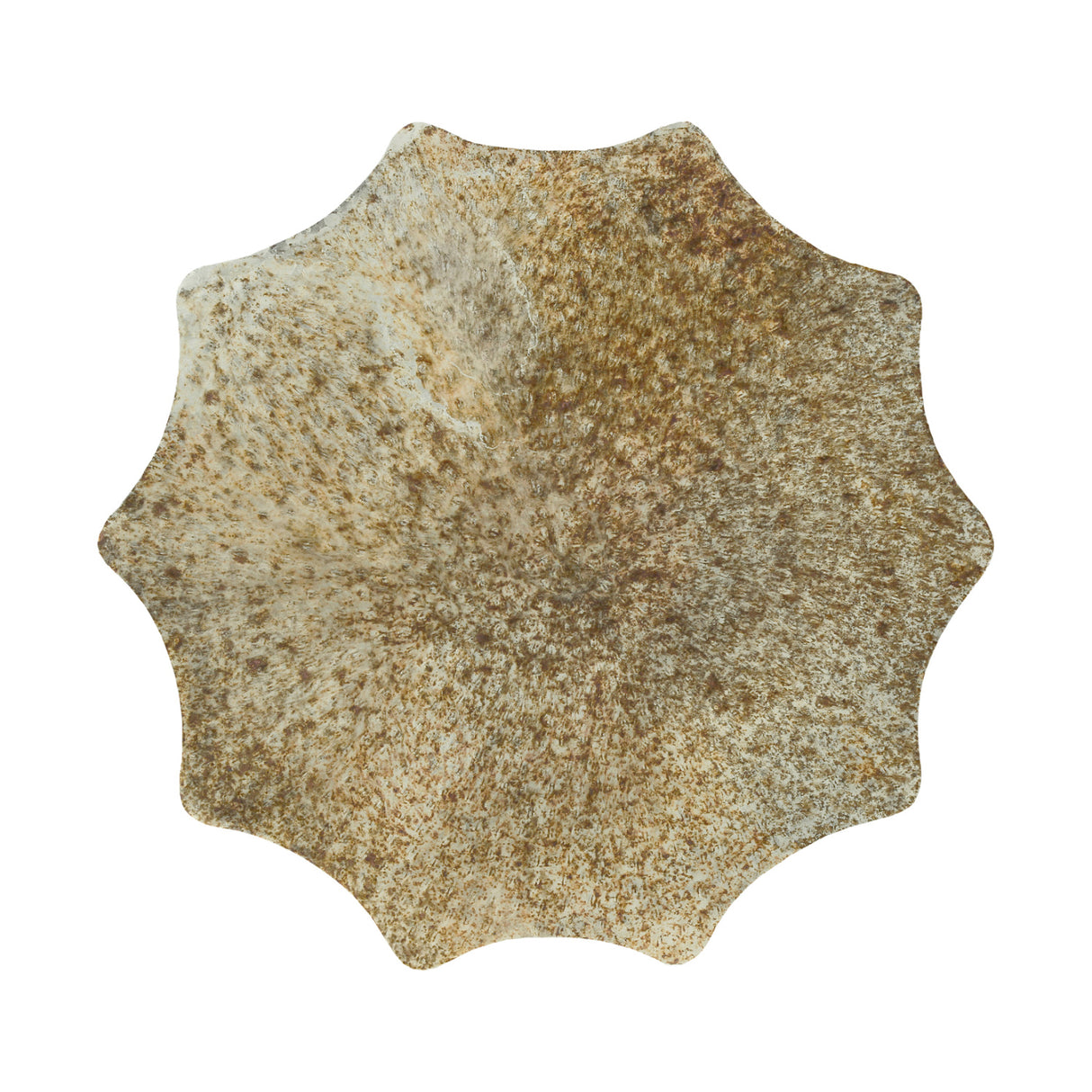 Gold Metal Drum Side Table | OROA