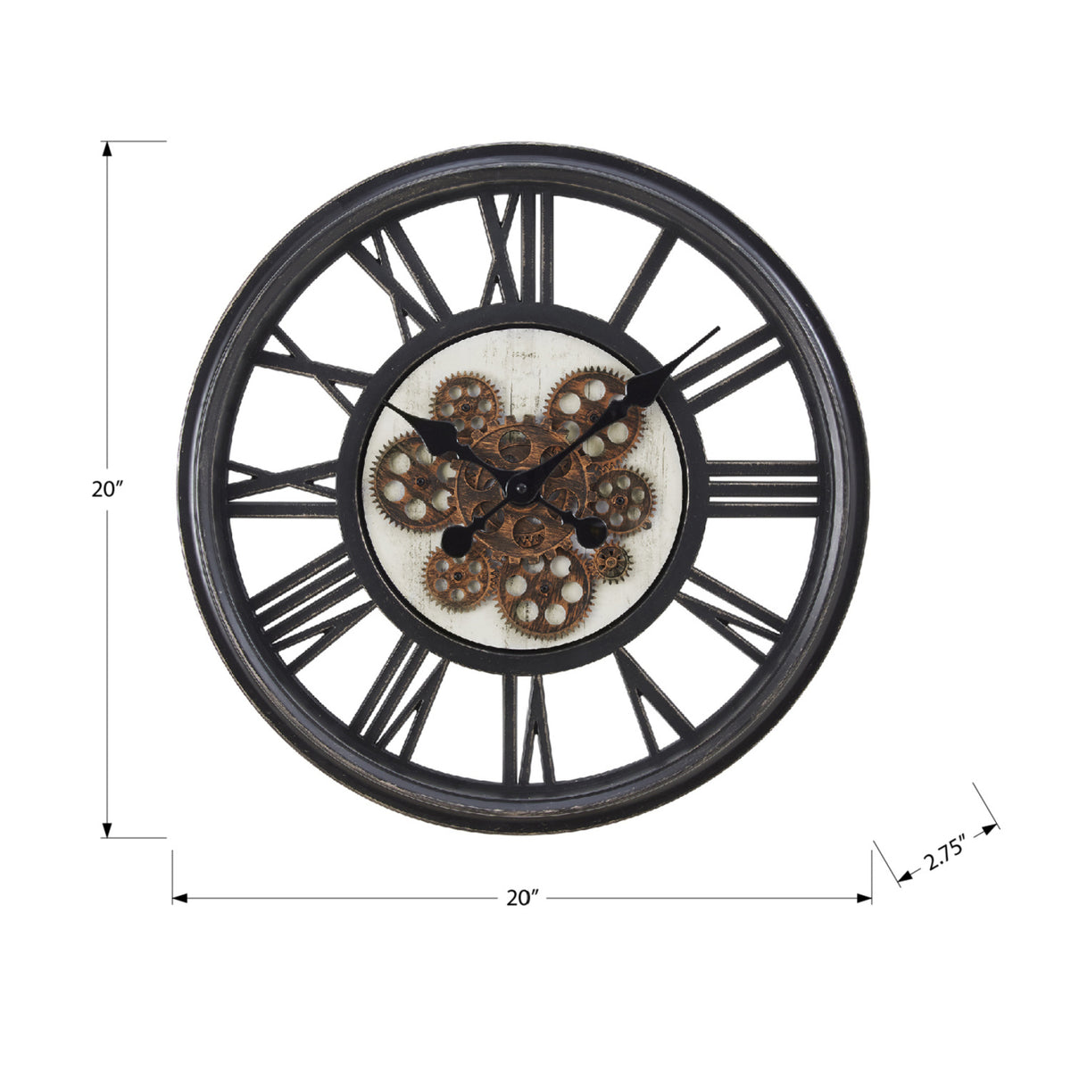 Round Black Wall Clock | OROA