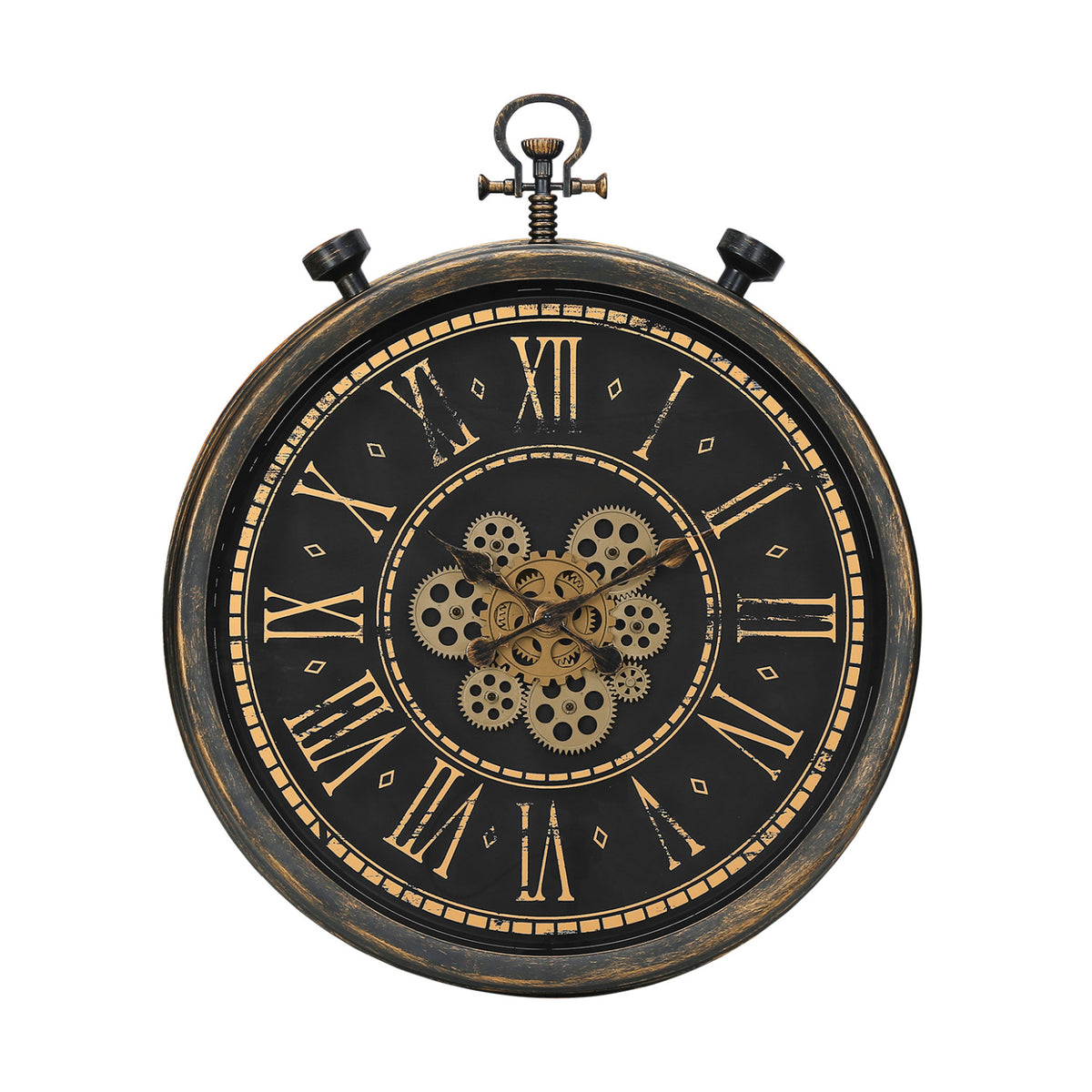 Brown Round Wall Clock | OROA