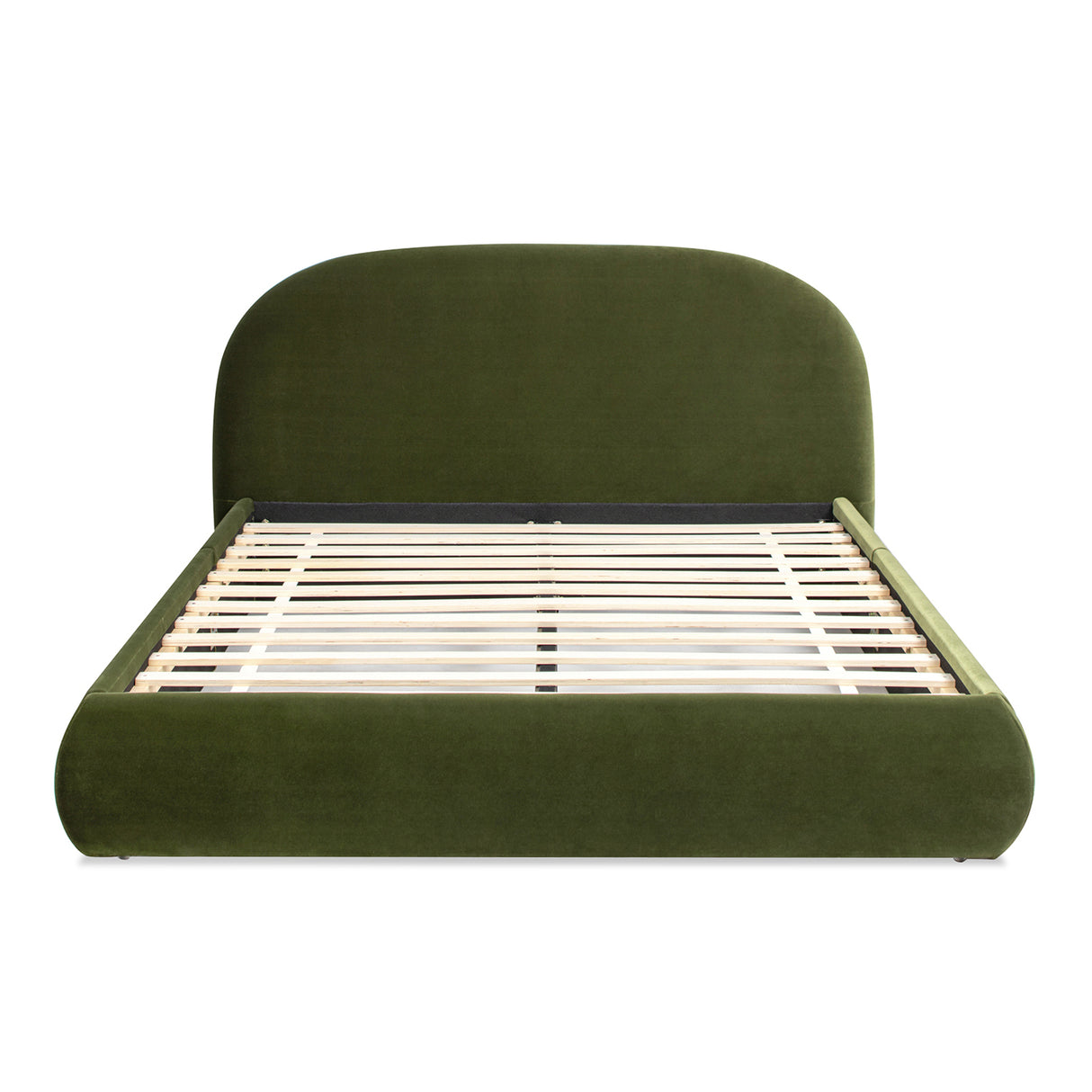 Modern Olive Green Upholstered Platform Bed | OROA - www.oroa.com