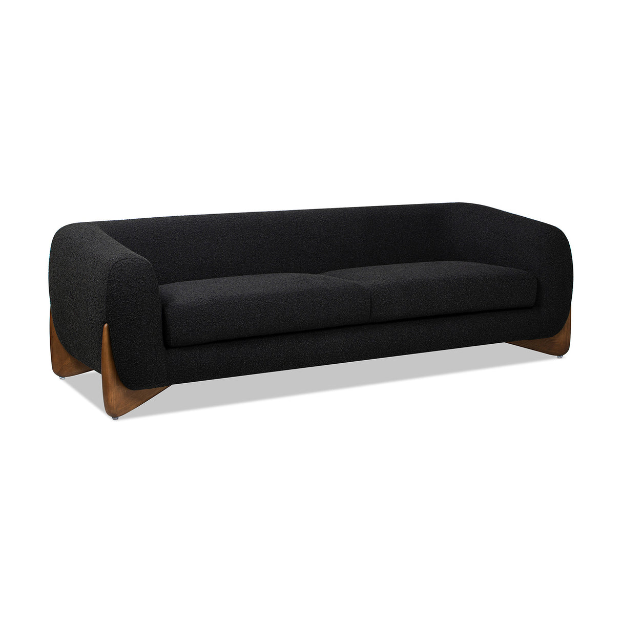 Ebony Black Boucle Sofa | OROA