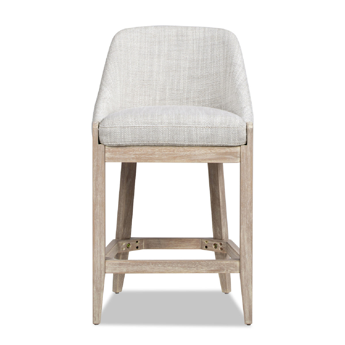 Modern European furniture - Coastal Curved Back Upholstered Counter Stool - www.oroa.com