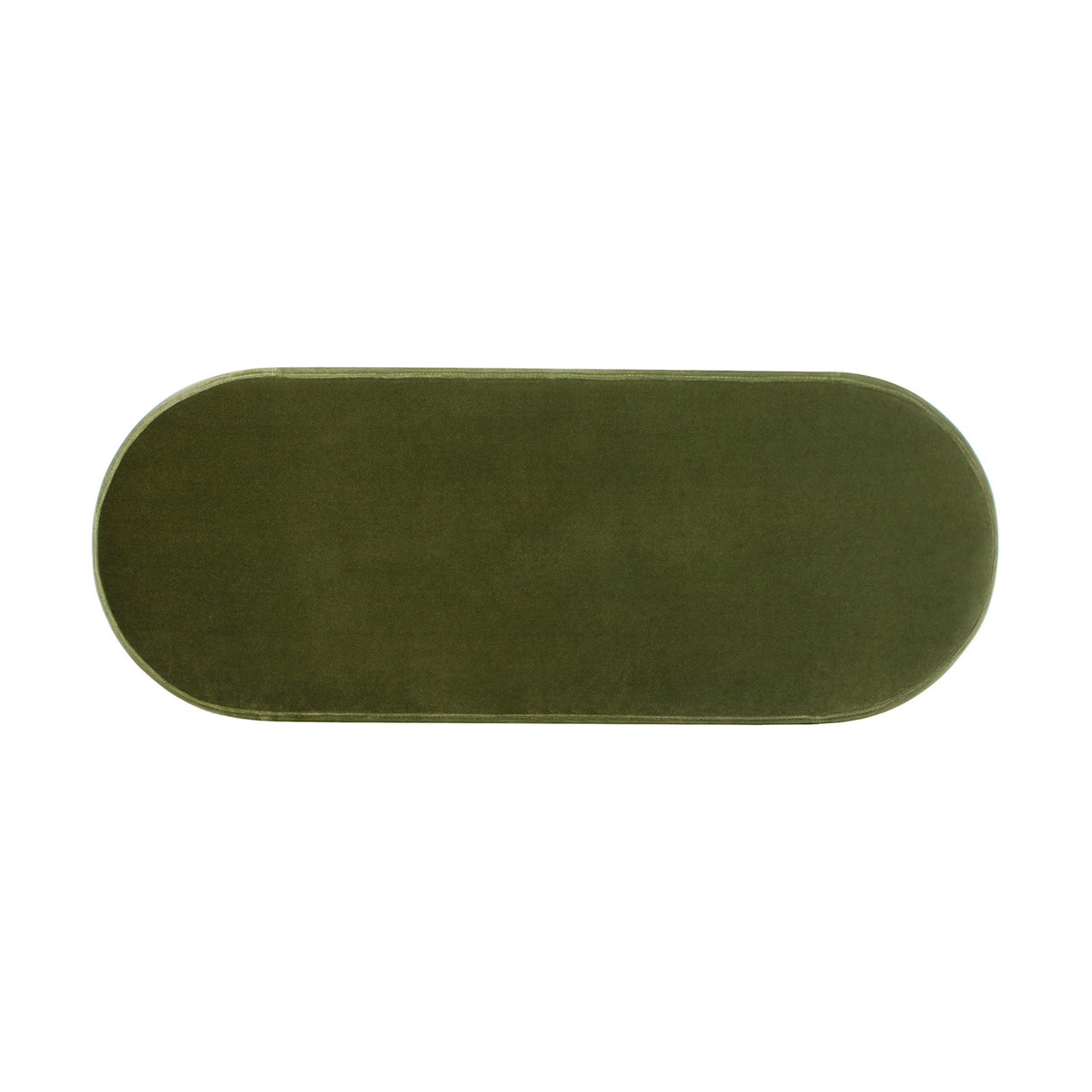 Upholstered Oval Storage Bench | OROA
