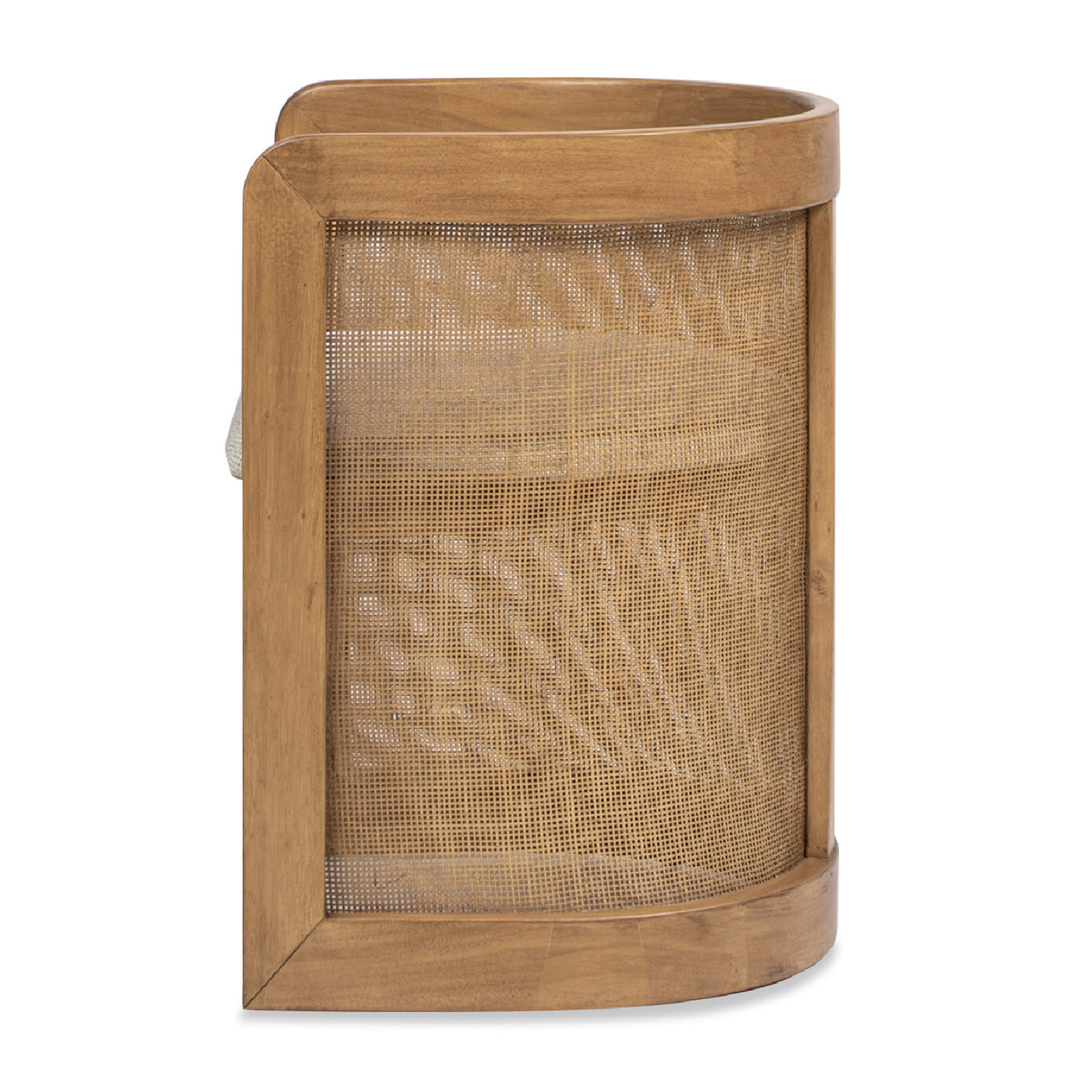 Modern European furniture - Curved Rattan Upholstered Dining Chair - www.oroa.com