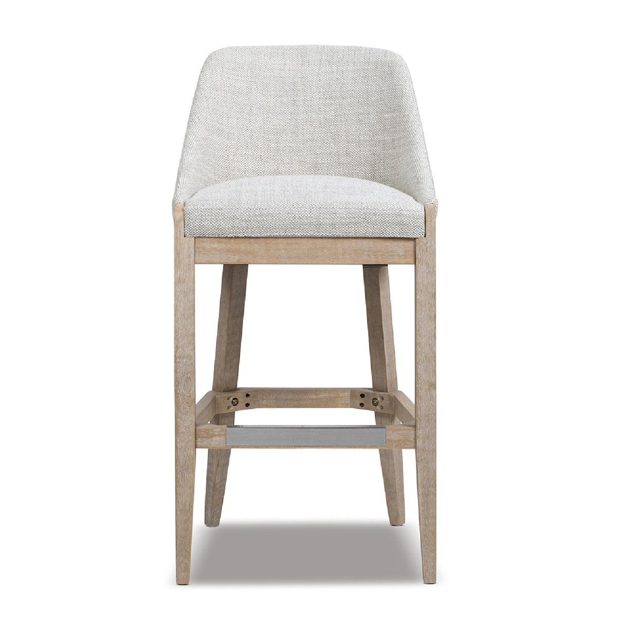 Modern European furniture - Coastal Curved Back Upholstered Barstool - www.oroa.com