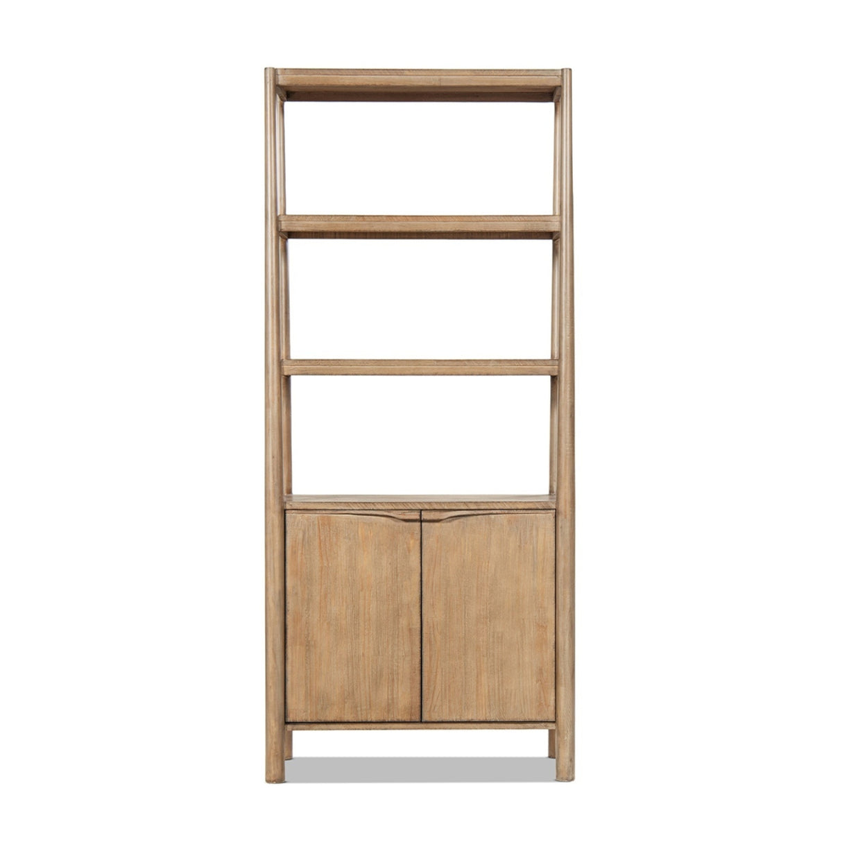Antique Natural Reclaimed Pine Wood Bookcase | OROA