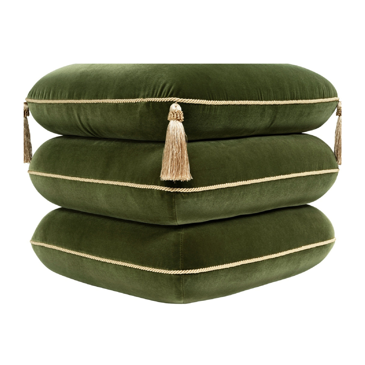 Monarch Velvet Tassel Ottoman | OROA
