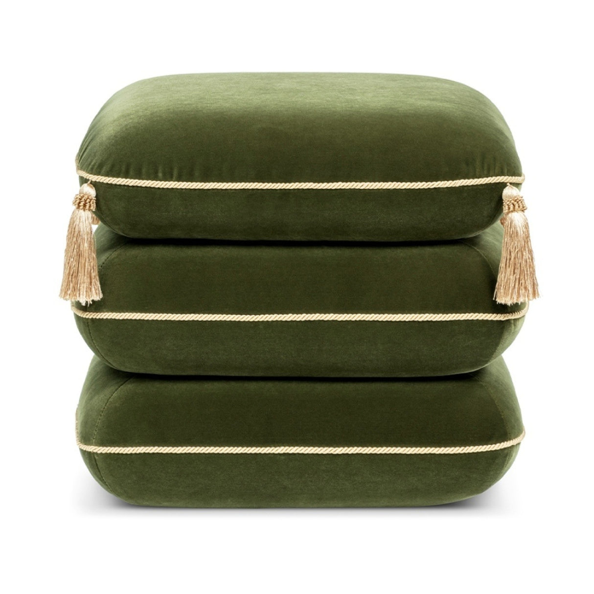 Monarch Velvet Tassel Ottoman | OROA