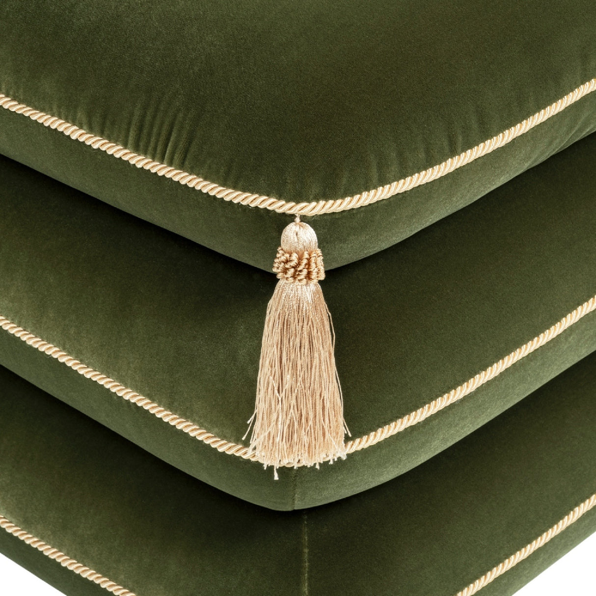 Monarch Velvet Tassel Ottoman | OROA