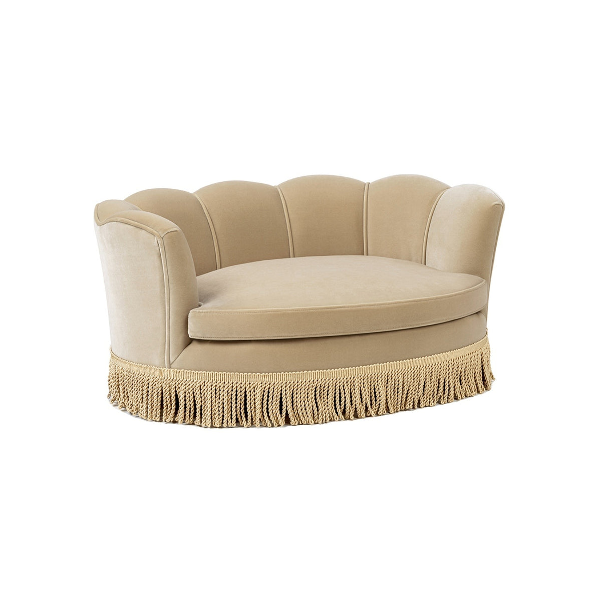 Clara Brown Velvet Pet Sofa Bed | OROA