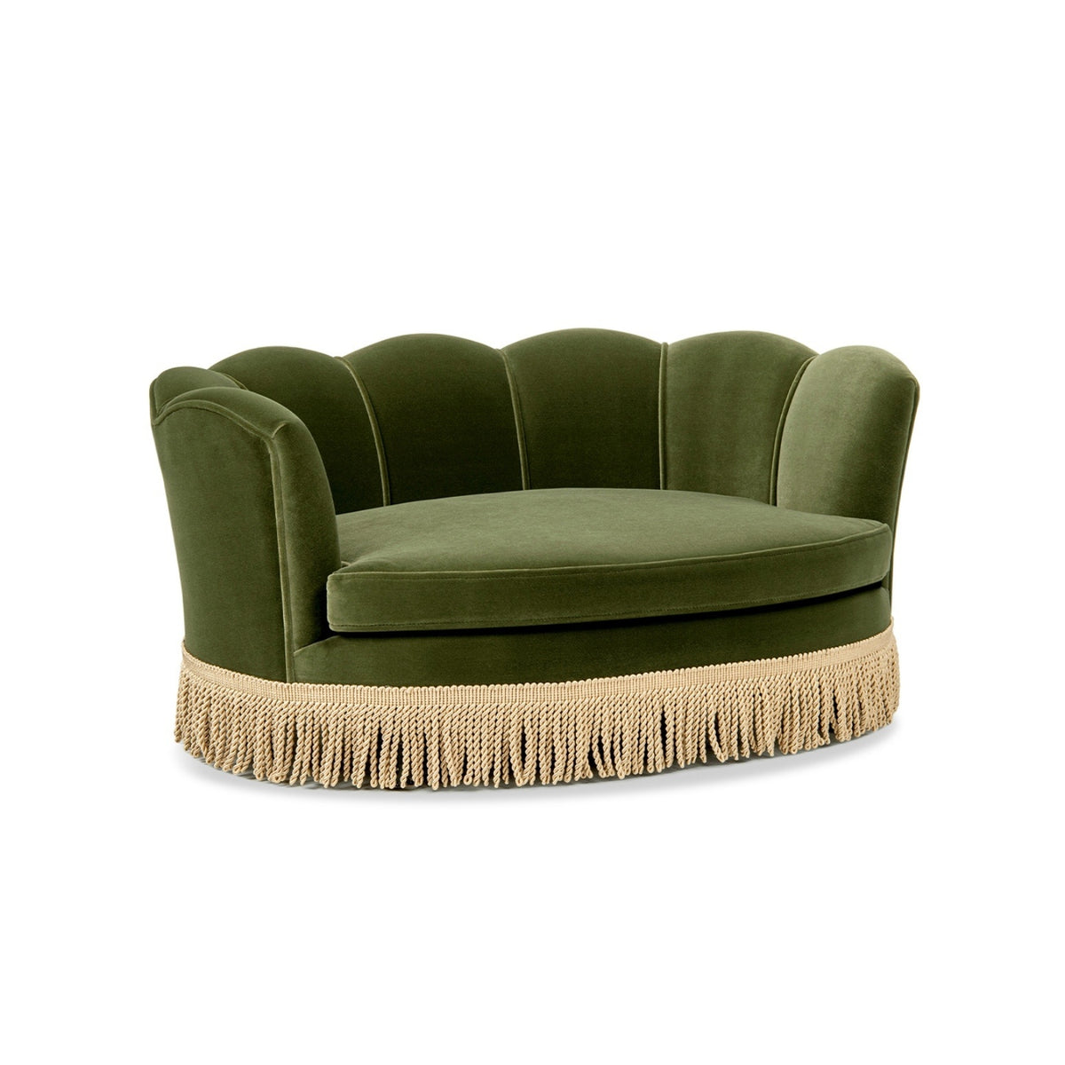 Clara Scalloped Pet Sofa Bed | OROA
