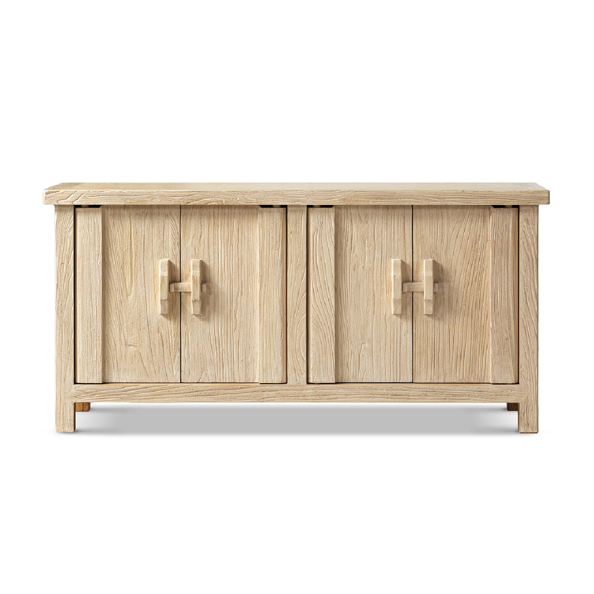 Rowan Light Natural Reclaimed Elm 4-Door Cabinet | OROA