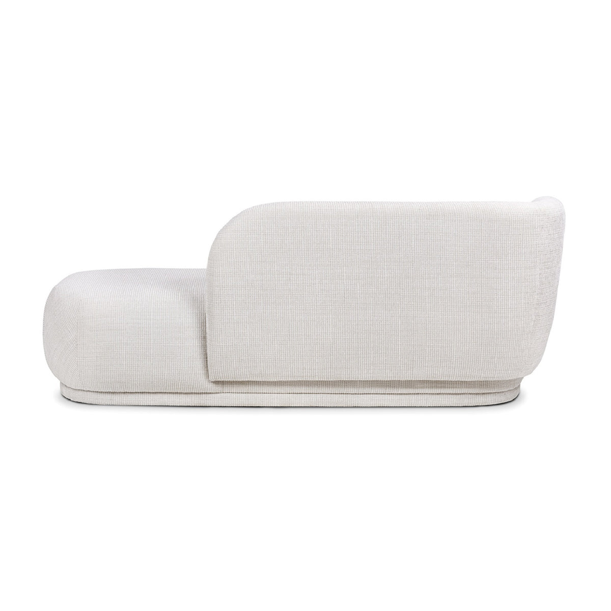 Modern European furniture - Modern Rounded Beige Chaise Lounge - www.oroa.com