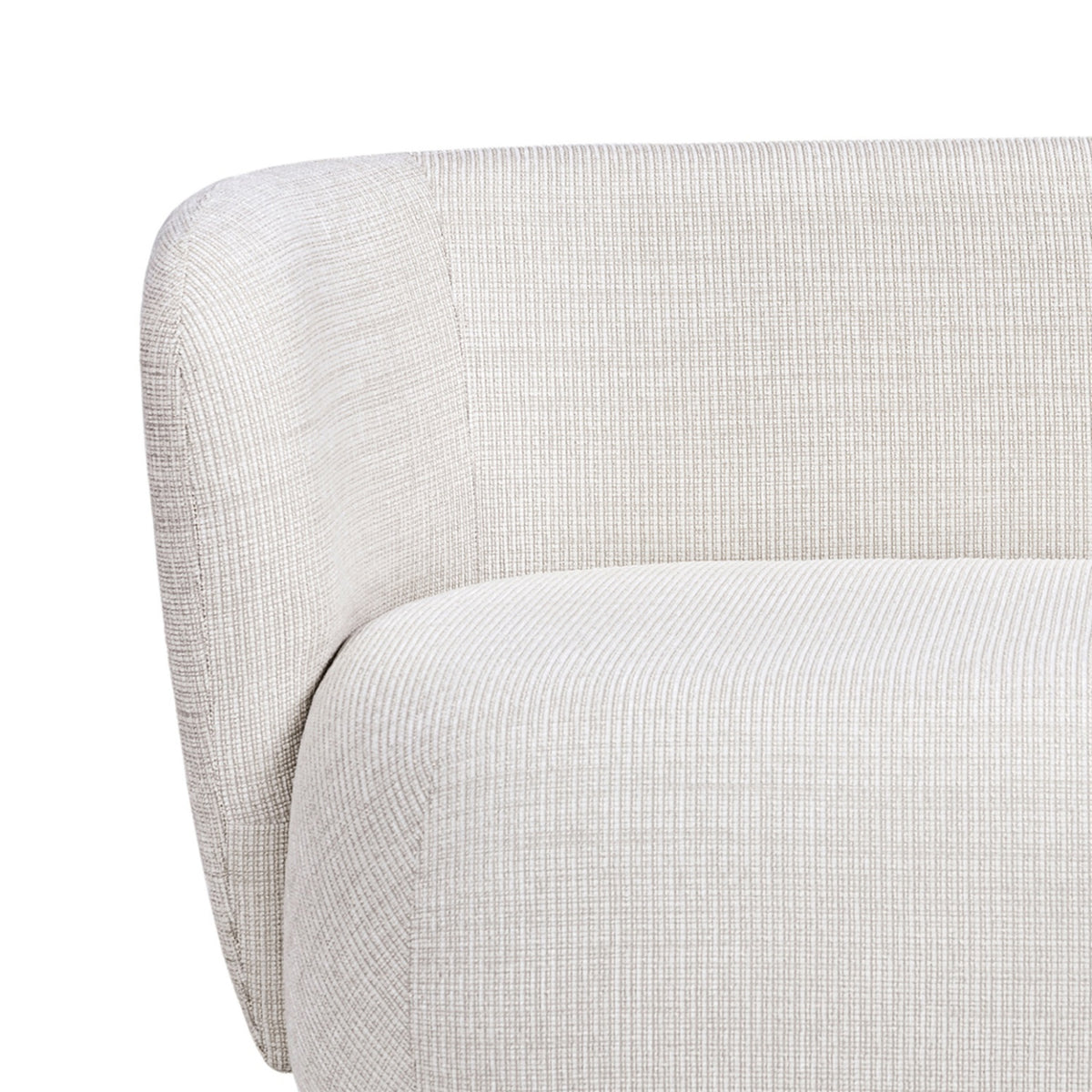 Modern European furniture - Modern Rounded Beige Chaise Lounge - www.oroa.com