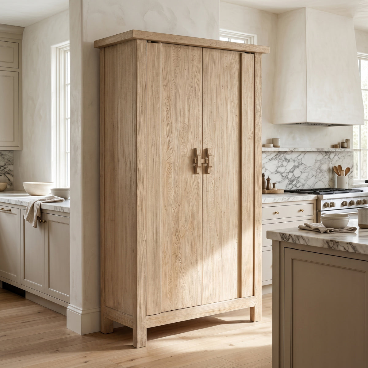 Modern European furniture - Fable Reclaimed Elm Wood 2-Door Cabinet - www.oroa.com