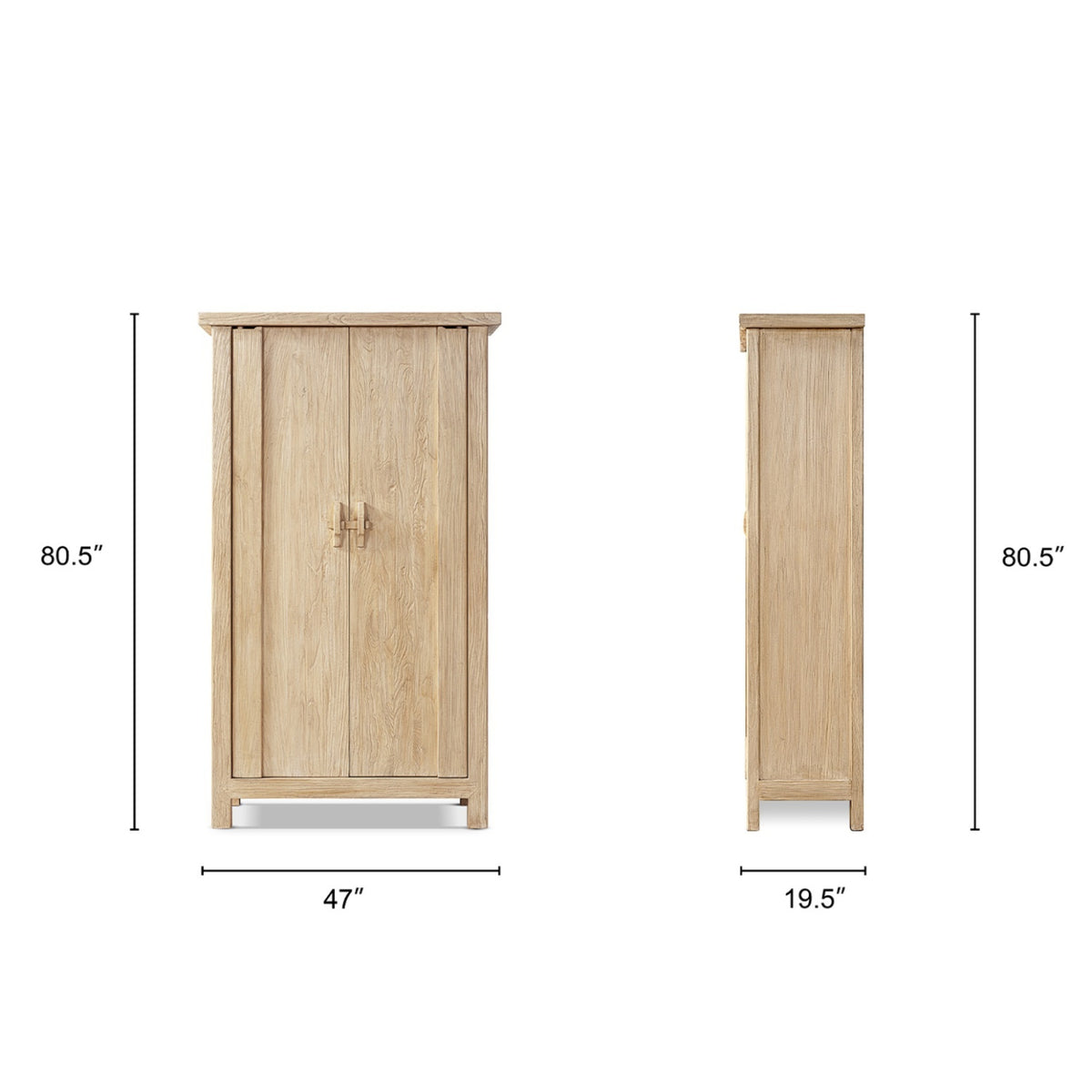 Modern European furniture - Fable Reclaimed Elm Wood 2-Door Cabinet - www.oroa.com
