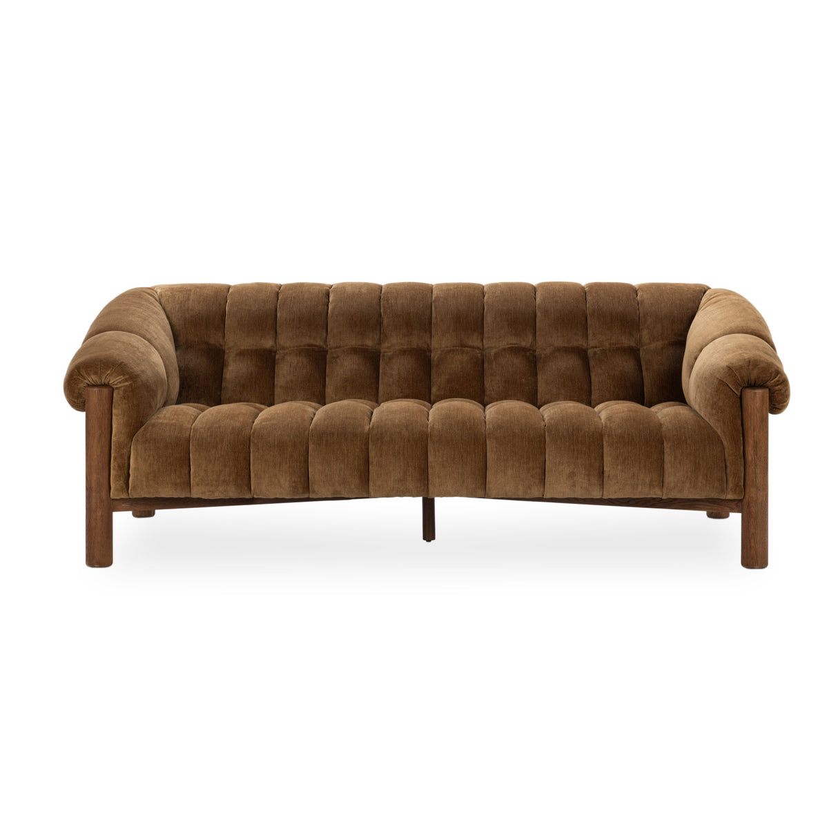 Sansa Bronze Upholstered Sofa | OROA