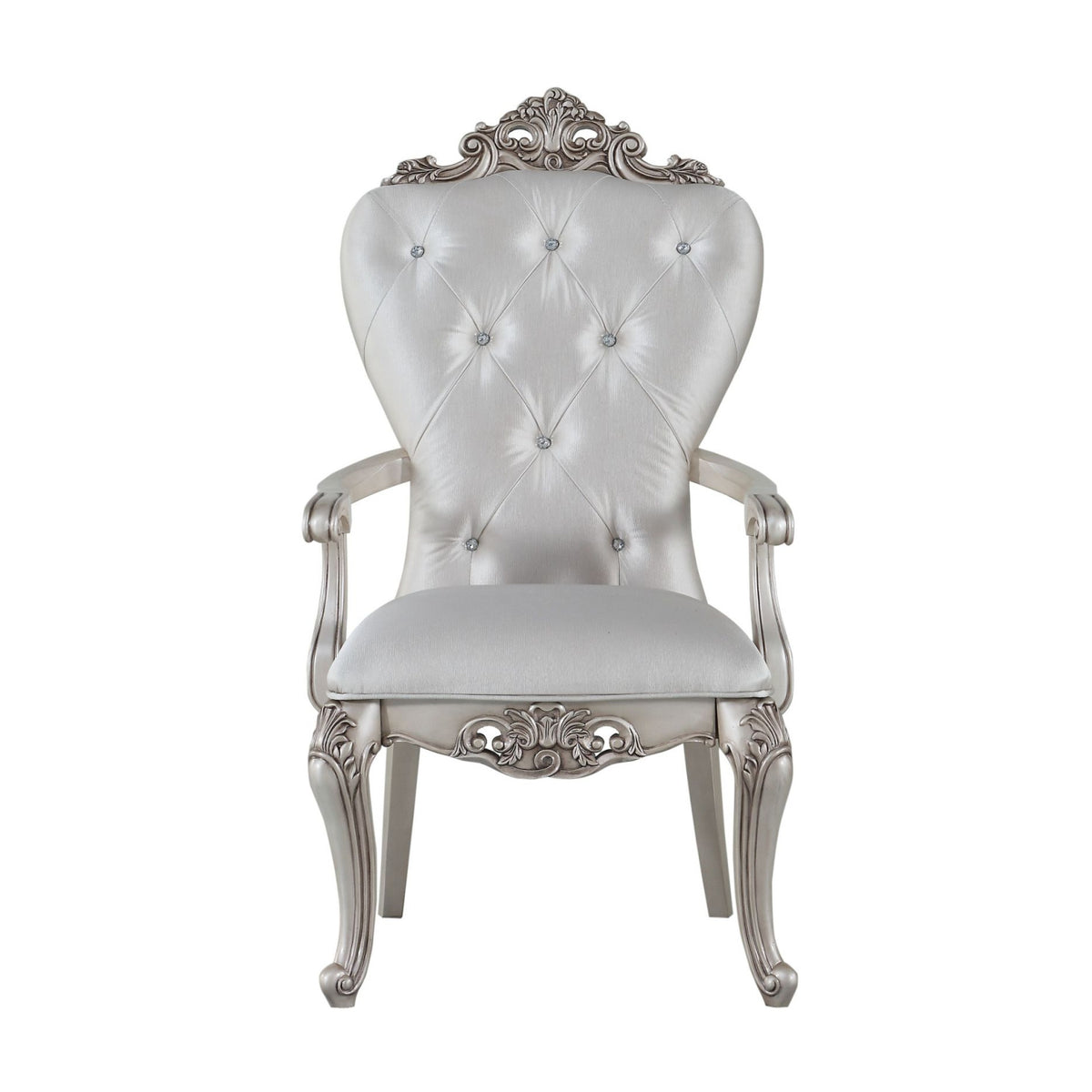 Gorsedd Cream Fabric Arm Chairs (2) | OROA