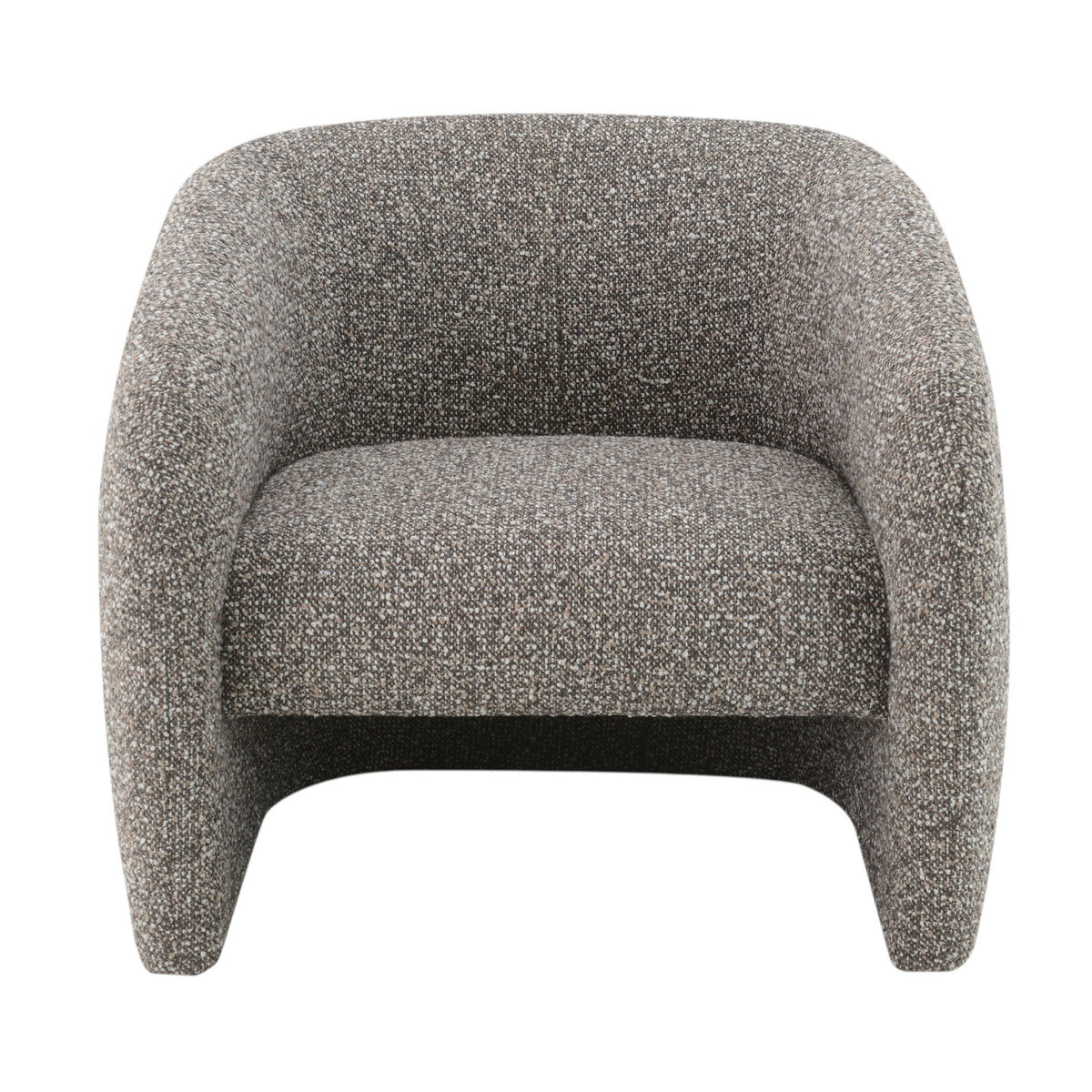 Modern European furniture - Livia Brown & Gray Tweed Accent Chair - www.oroa.com