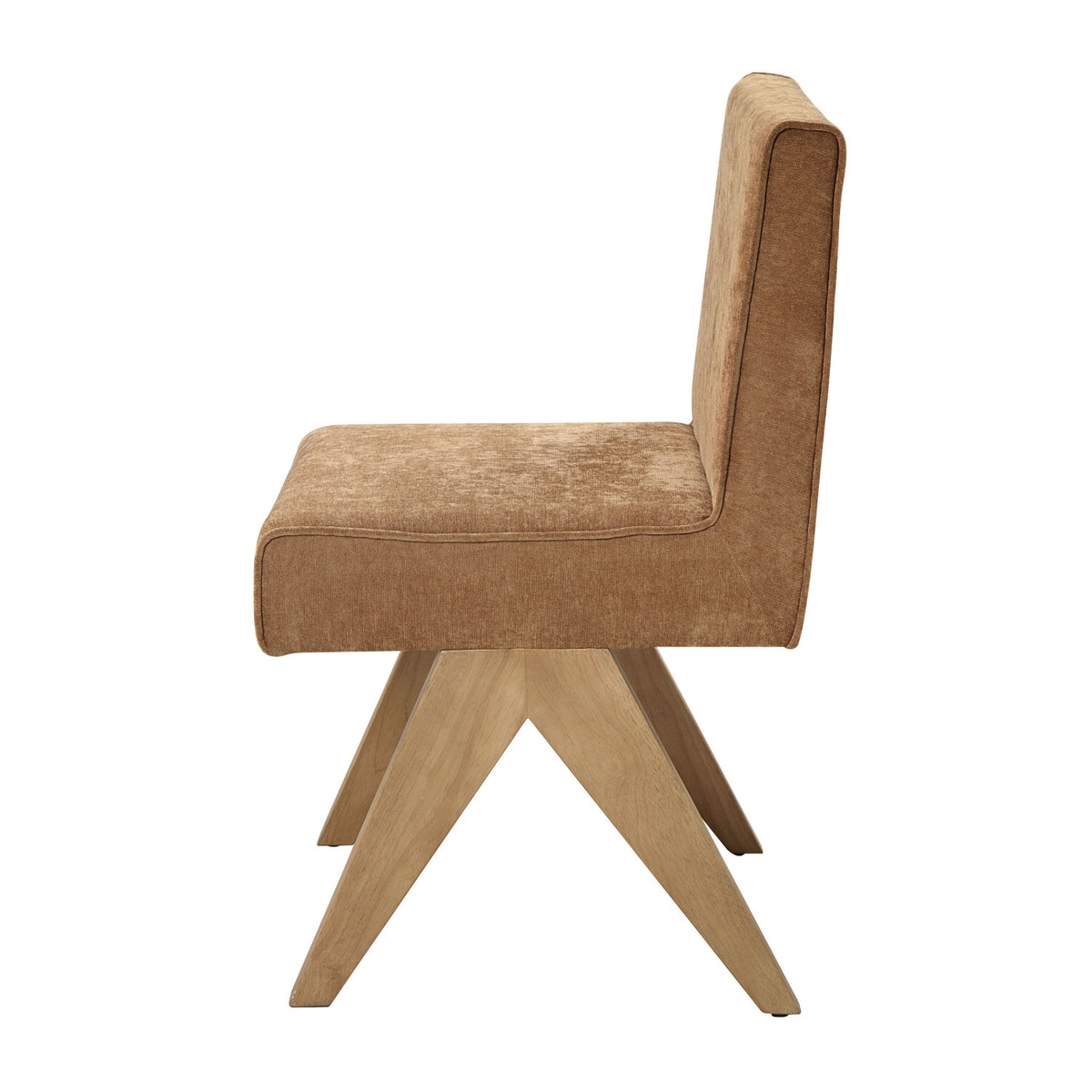 Chocolate Chenille Side Chairs (2) by OROA