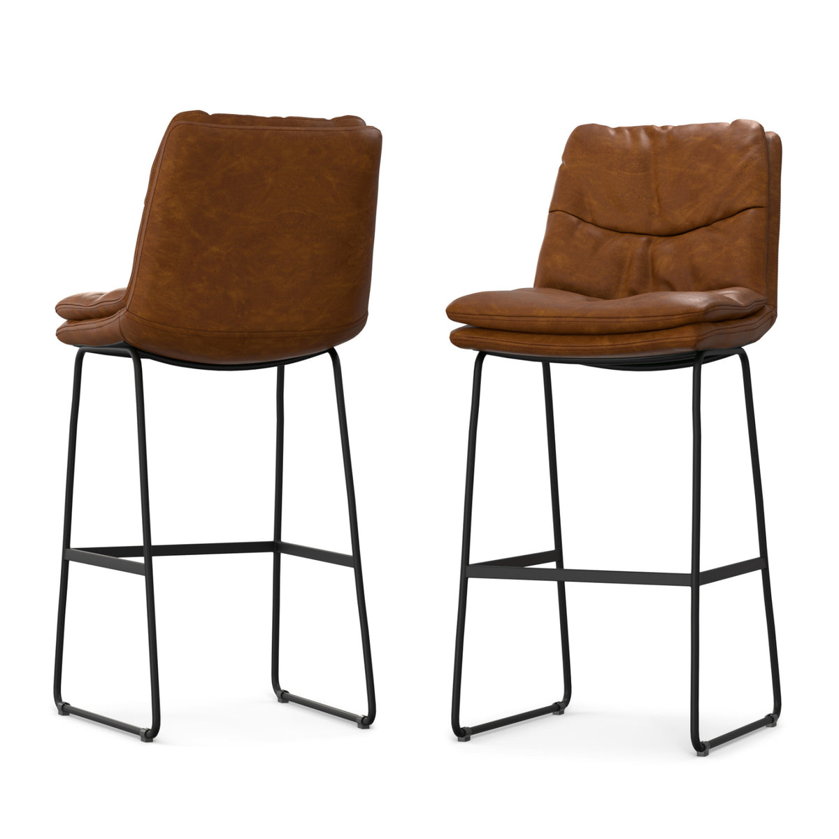 Camel Brown Bar Stools (2) by OROA