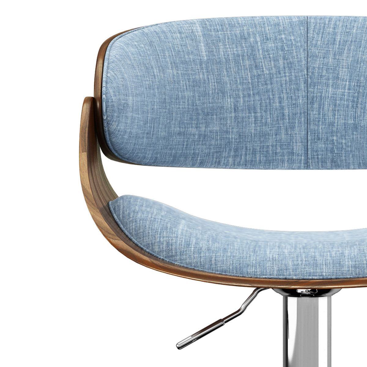 Adjustable Blue Swivel Barstool by OROA