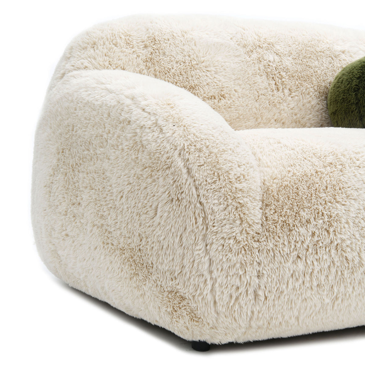 Sand Finish Contemporary Accent Swivel Chair | OROA