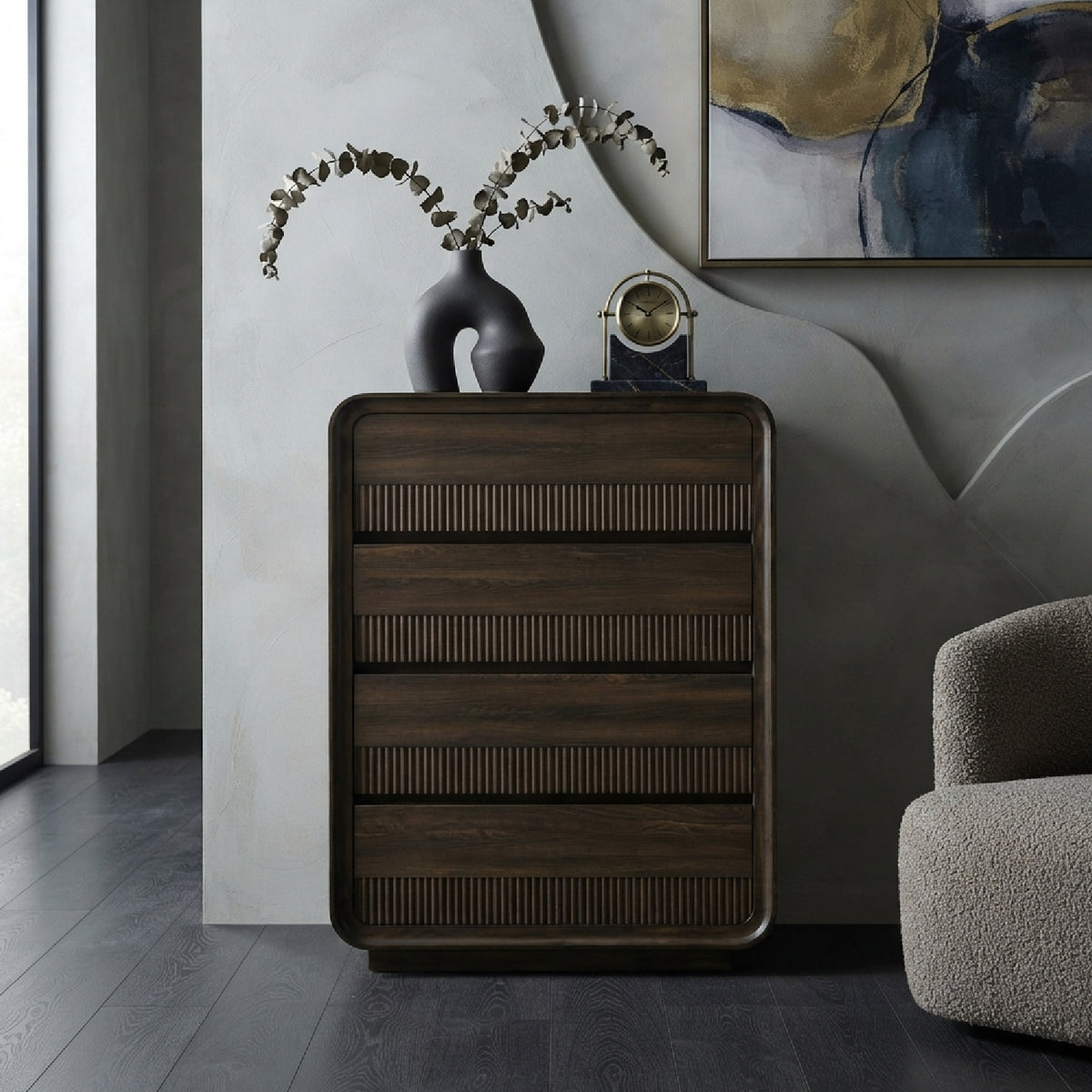 Brown Warm Wood Chest | OROA