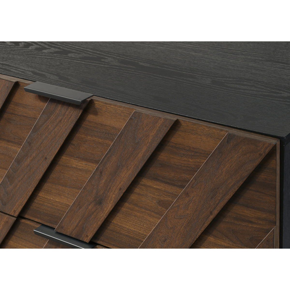 Modern European furniture - Contemporary Five-Drawer Chest with Chevron Pattern - www.oroa.com
