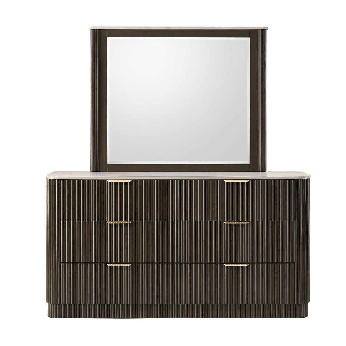 Modern European furniture - Contemporary Marble Top Dresser - www.oroa.com