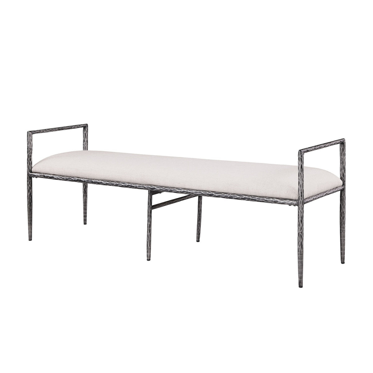 Modern European furniture - Contemporary Style Gunmetal Bench - www.oroa.com