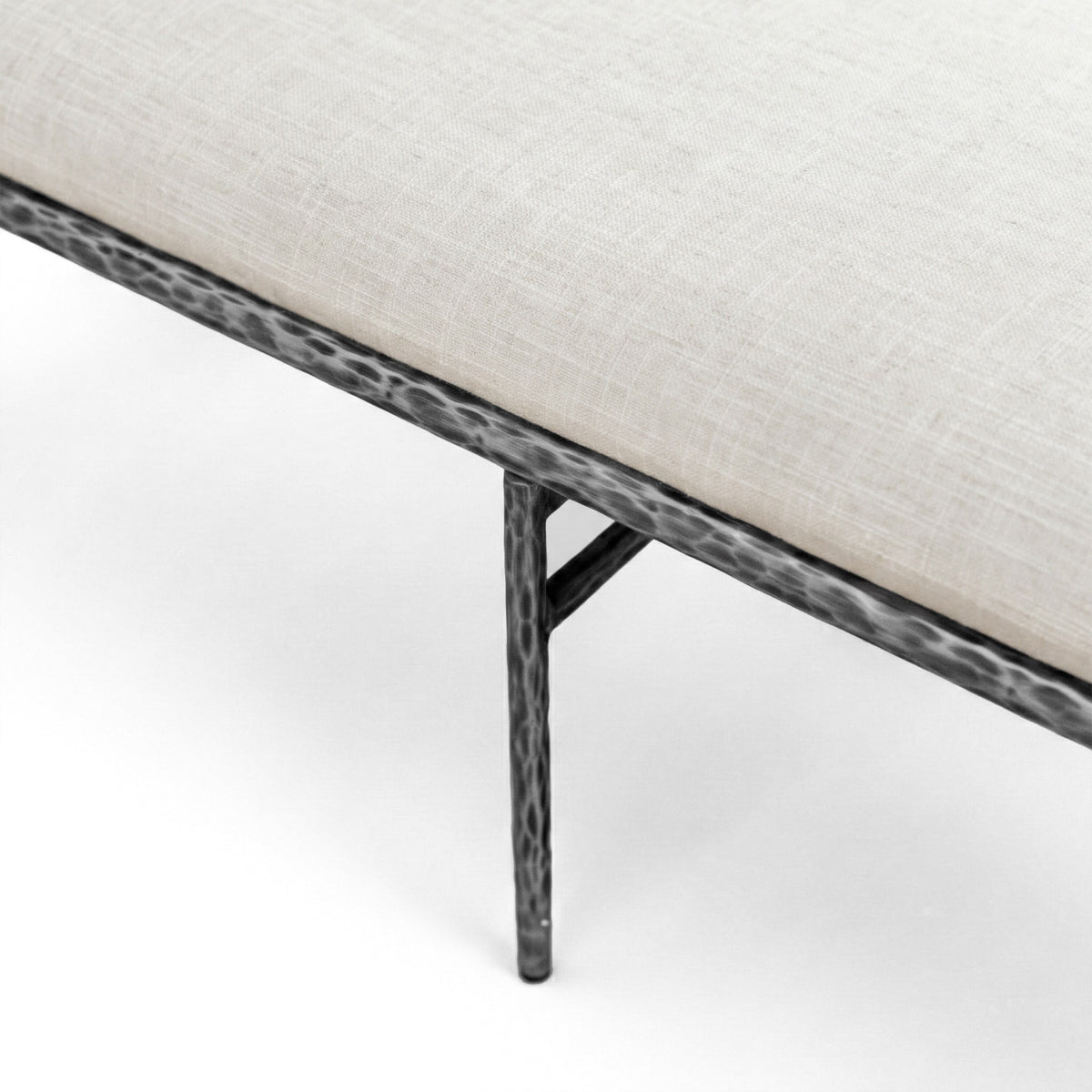 Modern European furniture - Contemporary Style Gunmetal Bench - www.oroa.com