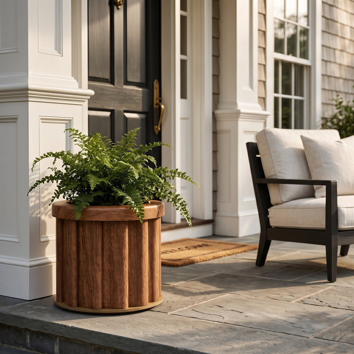 Modern European furniture - Round Strata Planter - www.oroa.com