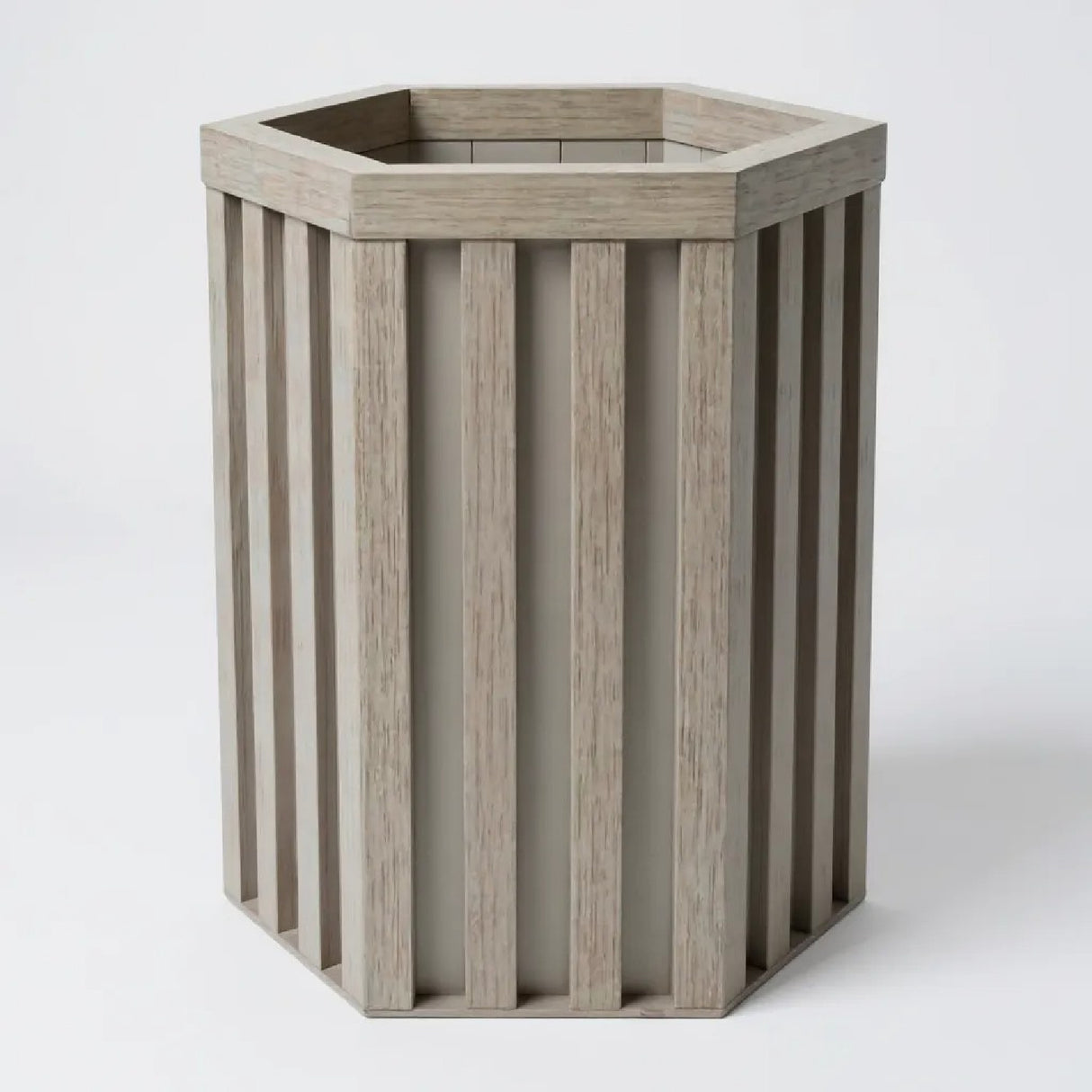 Gray Brown Hexagon Column Planter | OROA