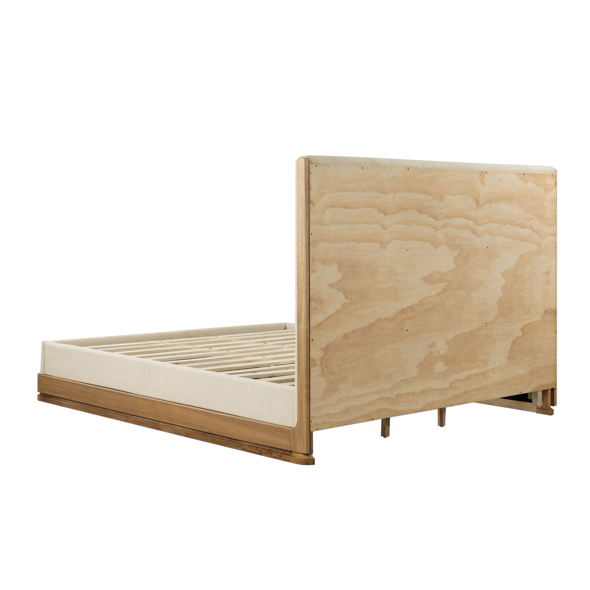 Zoey Beige Upholstered Eastern King Bed | OROA