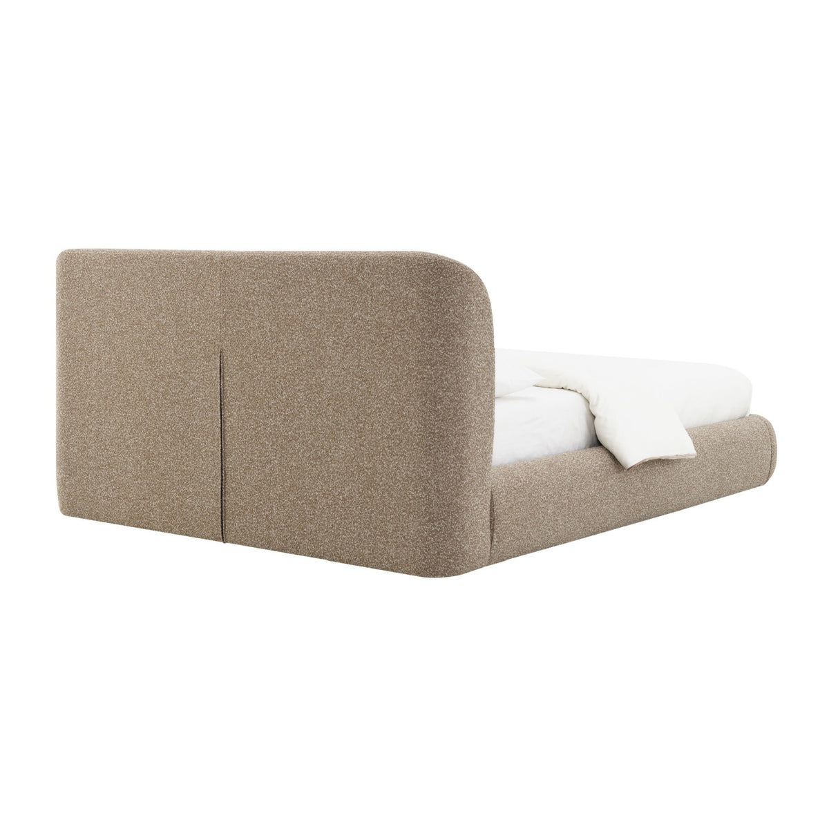Modern European furniture - Dark Beige Tweed Full Bed - www.oroa.com