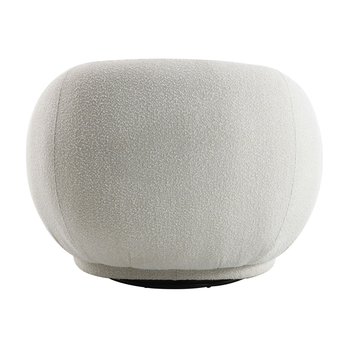 Beige Upholstered Swivel Chair | OROA