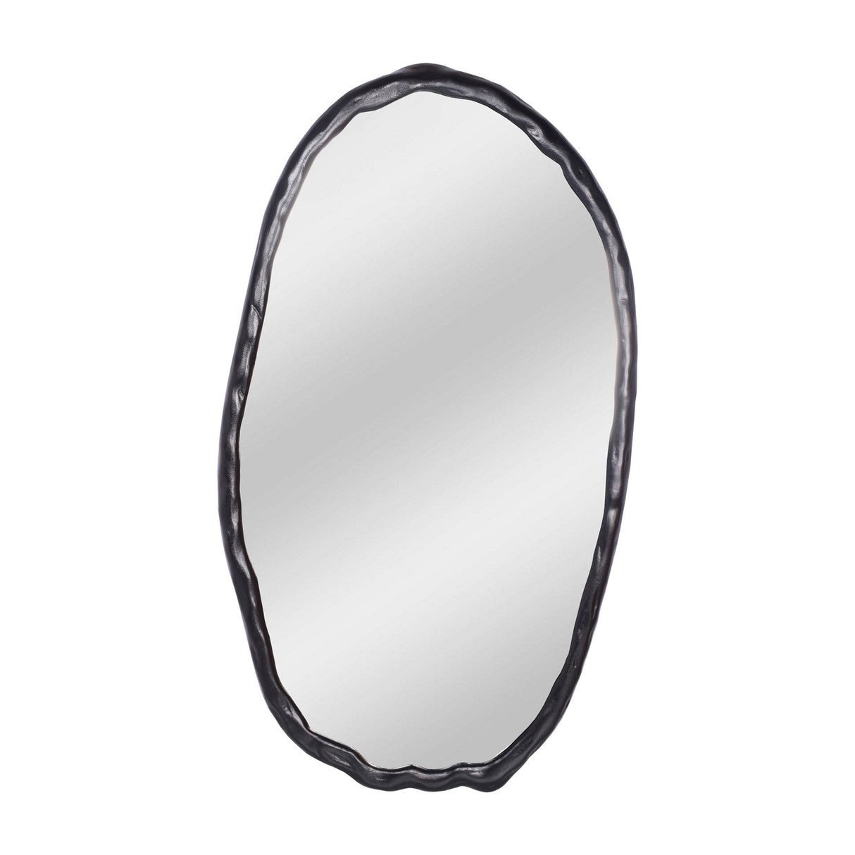 Black Oval Contemporary Wall Mirror | OROA